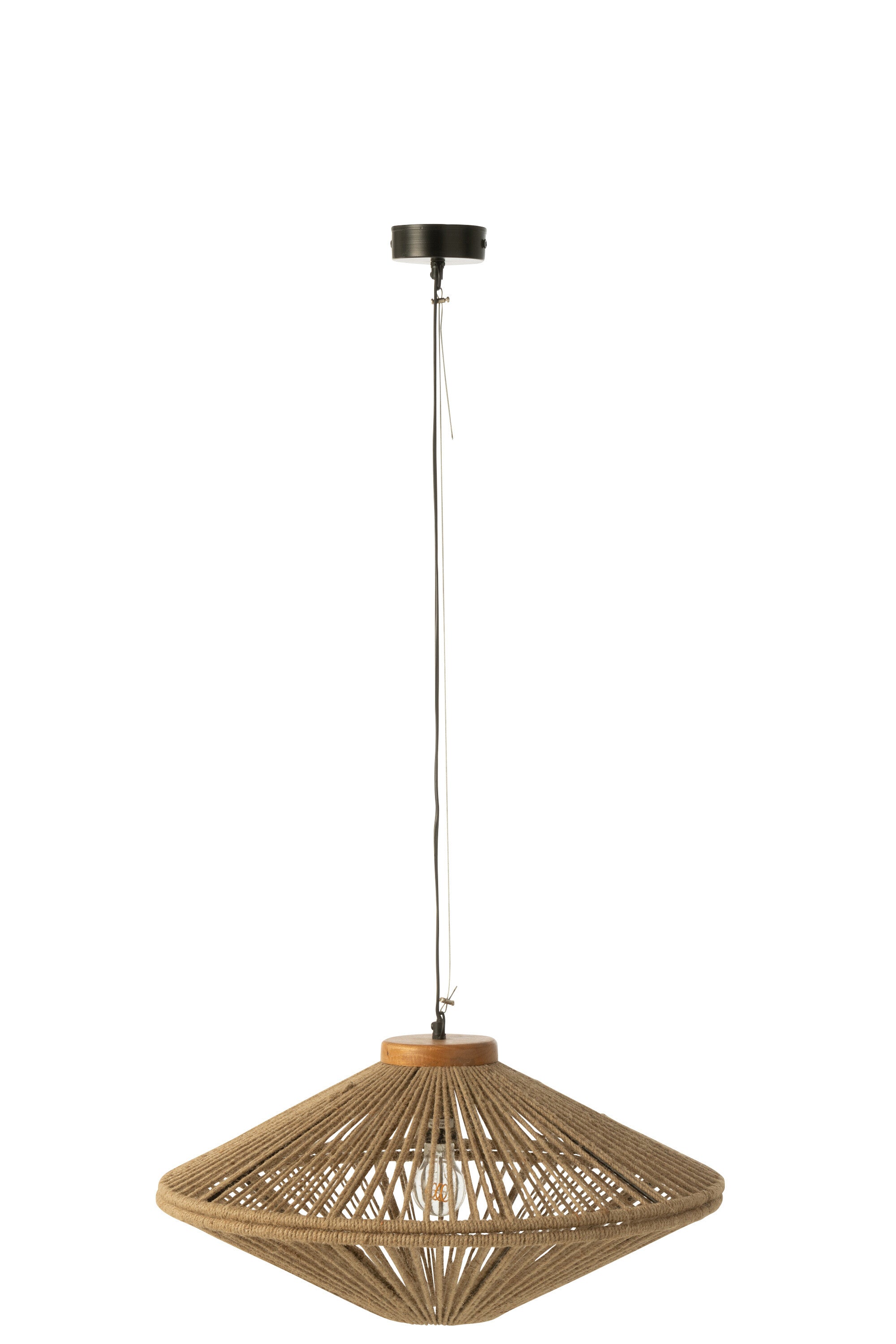 Hanglamp Ovni IJzer/Jute S - J-LINE