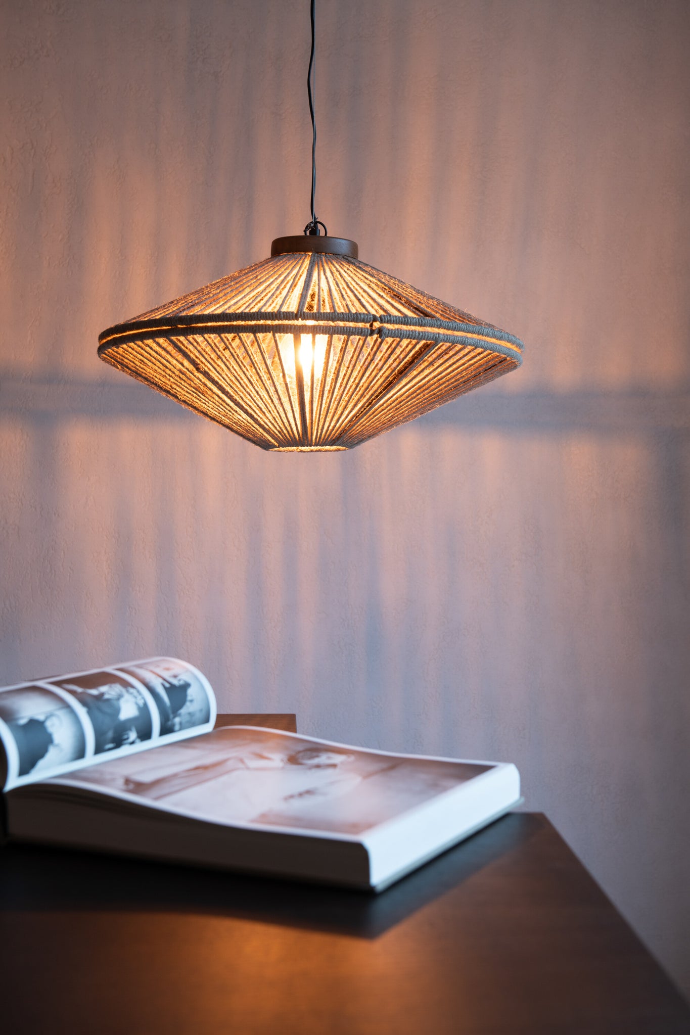 Hanglamp Ovni IJzer/Jute S - J-LINE