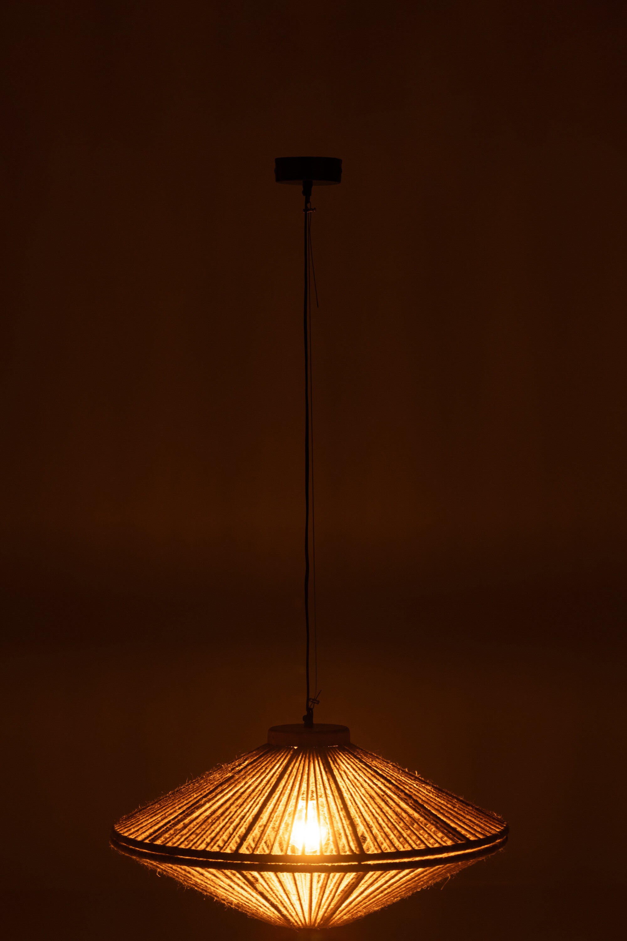 Hanglamp Ovni IJzer/Jute S - J-LINE
