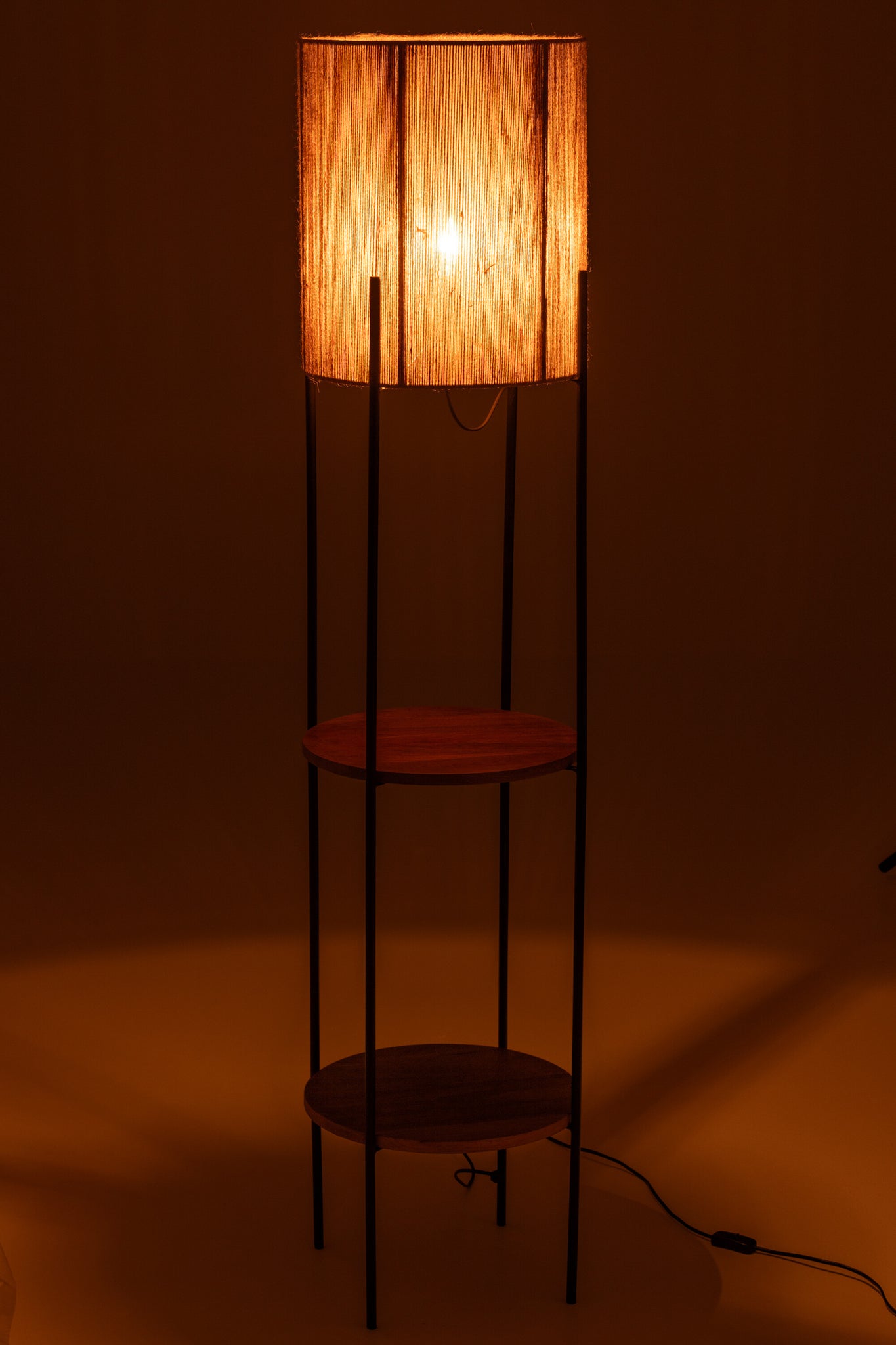Lampadaire fer/Manguier - J-LINE