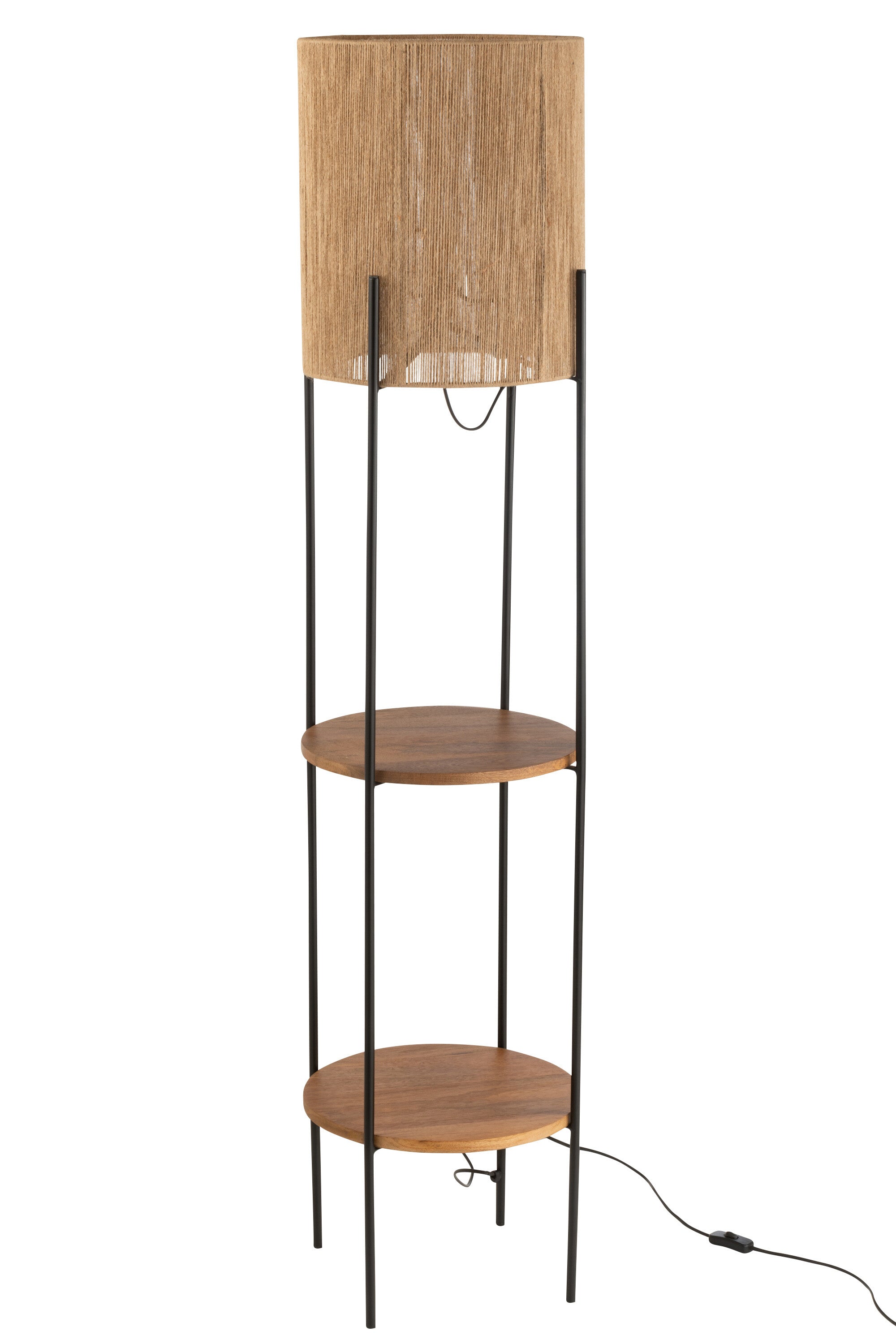Vloerlamp ijzer/Mango - J-LINE