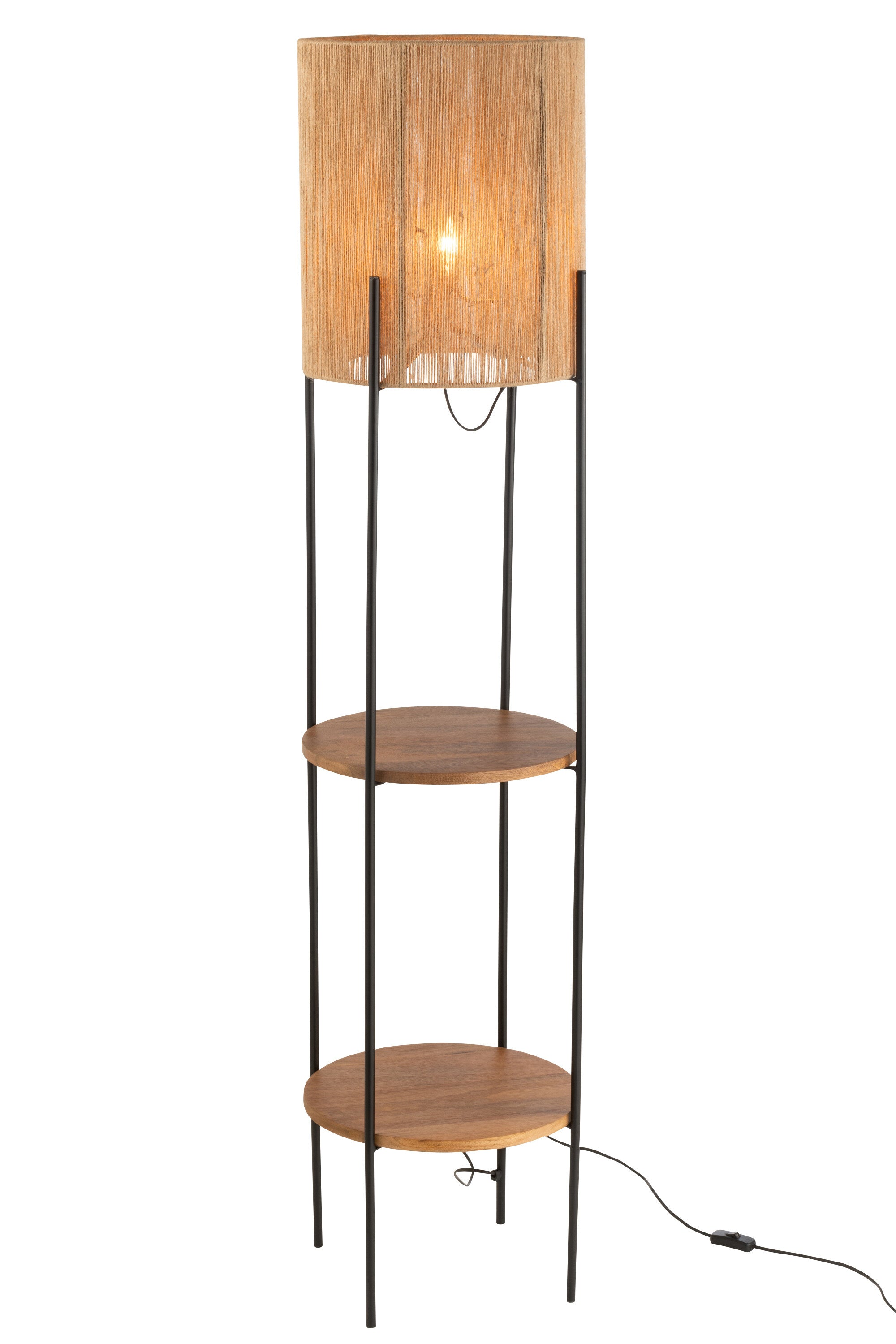 Vloerlamp ijzer/Mango - J-LINE
