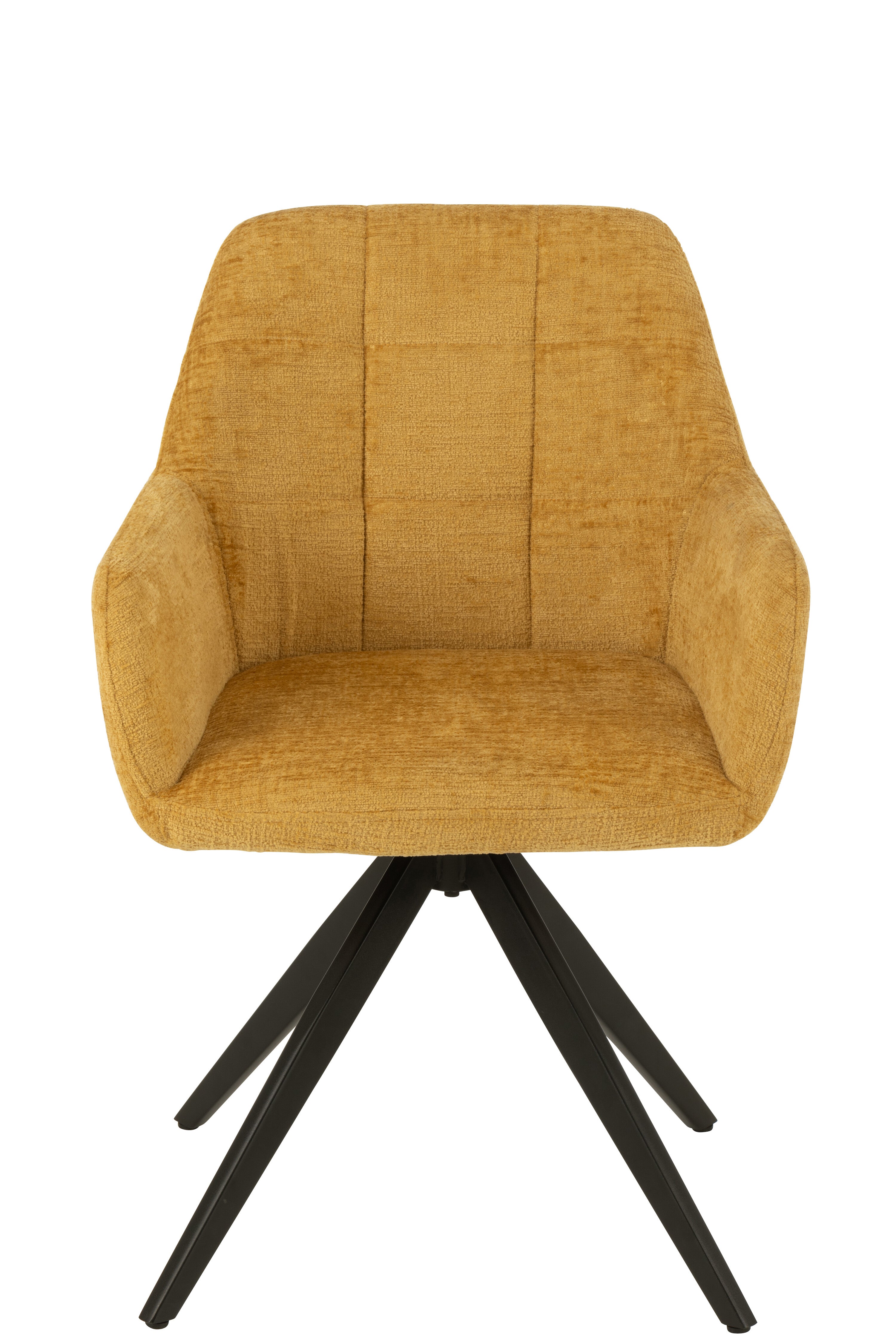 Stoel Louna IJzer/Acryl Oker - J-LINE