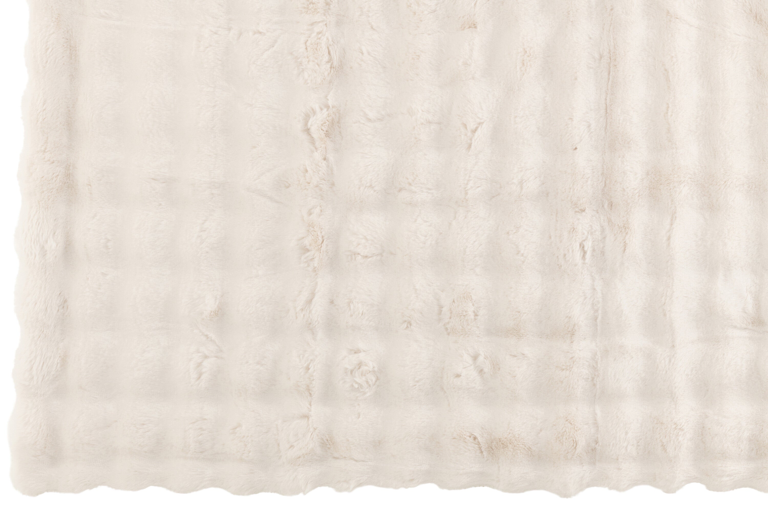 Geruite plaid polyester wit - J-LINE
