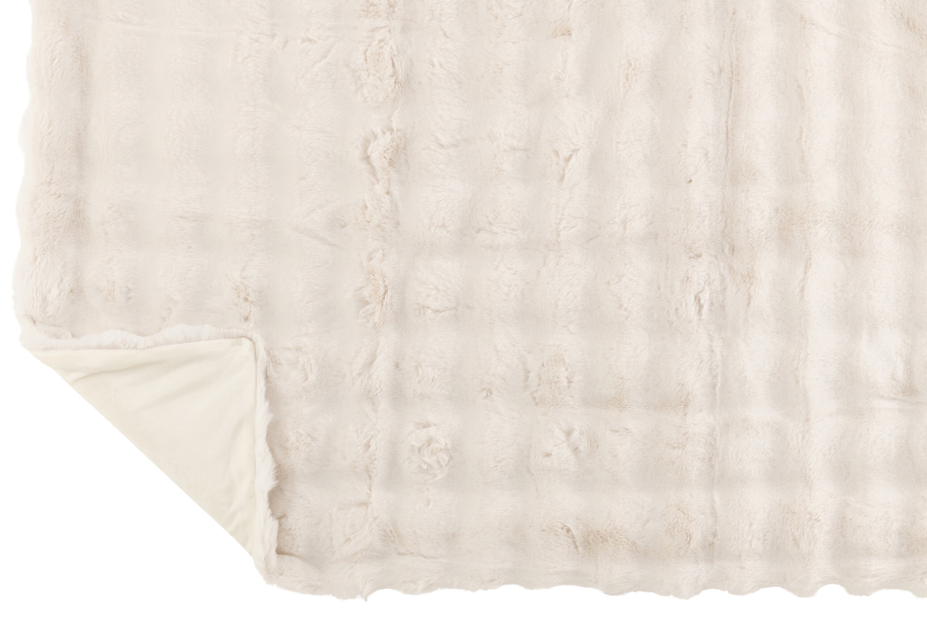 Geruite plaid polyester wit - J-LINE