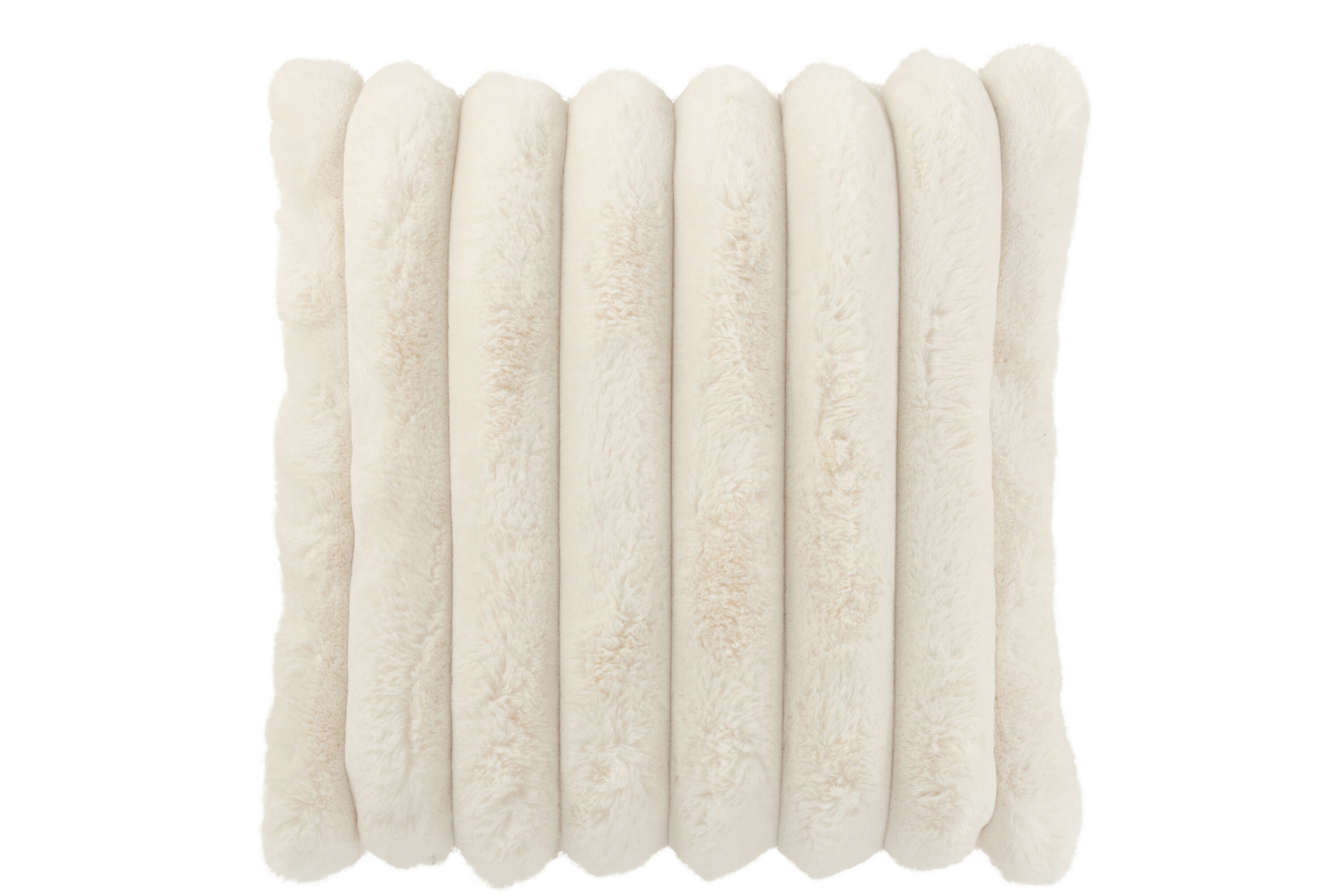 Kussen Corduroy Polyester Wit L - J-LINE