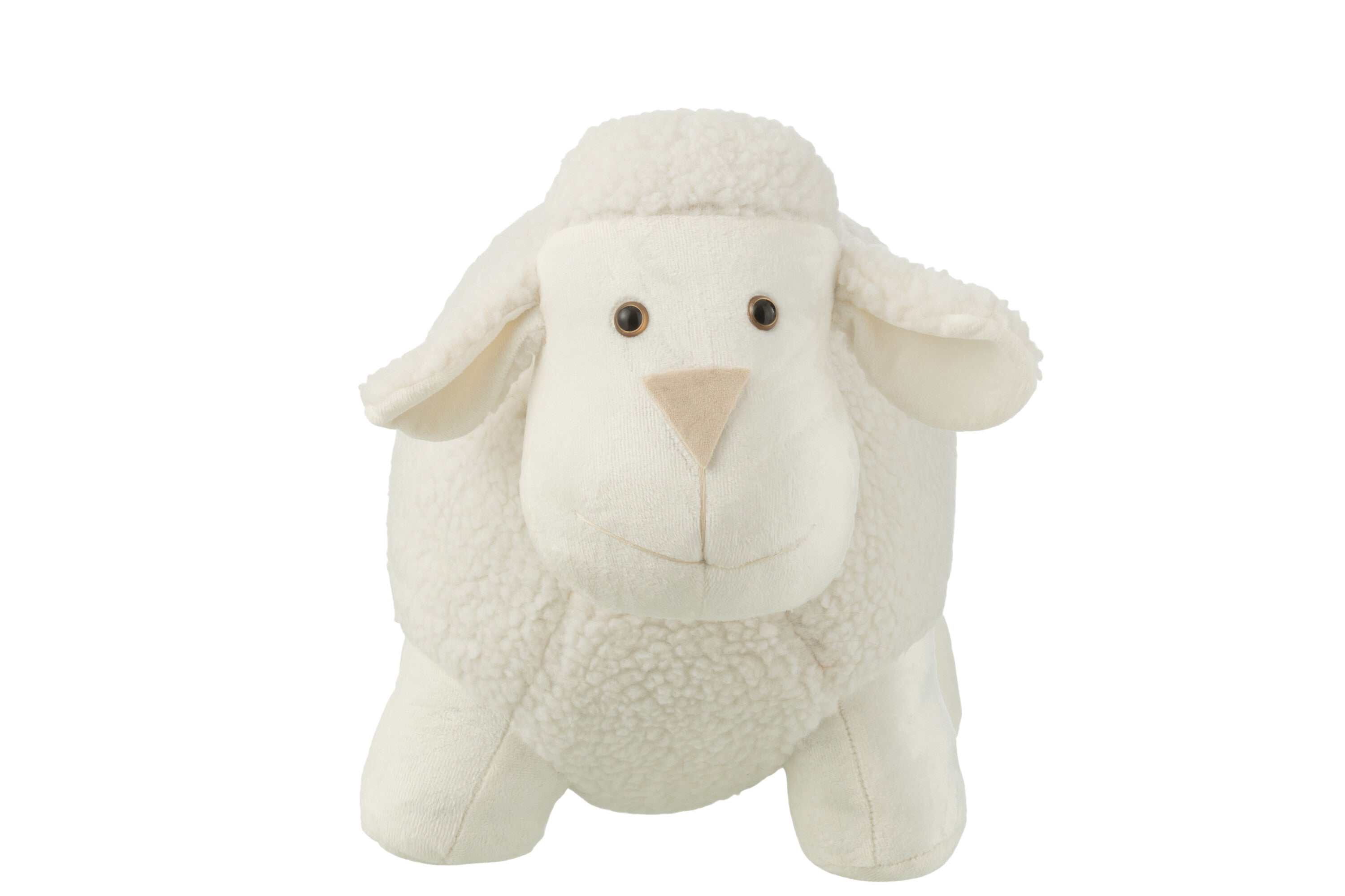 Cale-porte Mouton Polyester Blanc L - J-LINE
