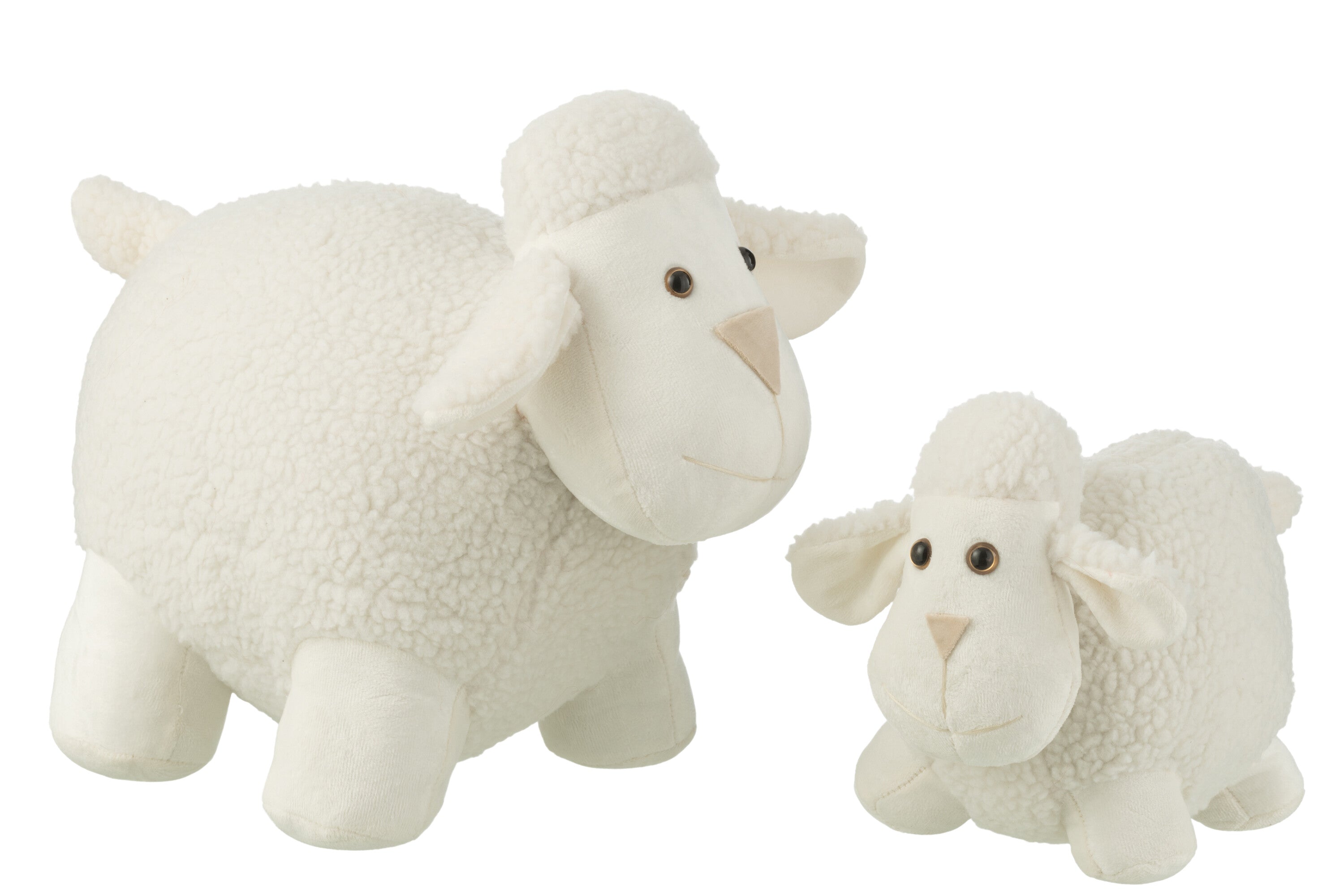 Cale-porte Mouton Polyester Blanc L - J-LINE
