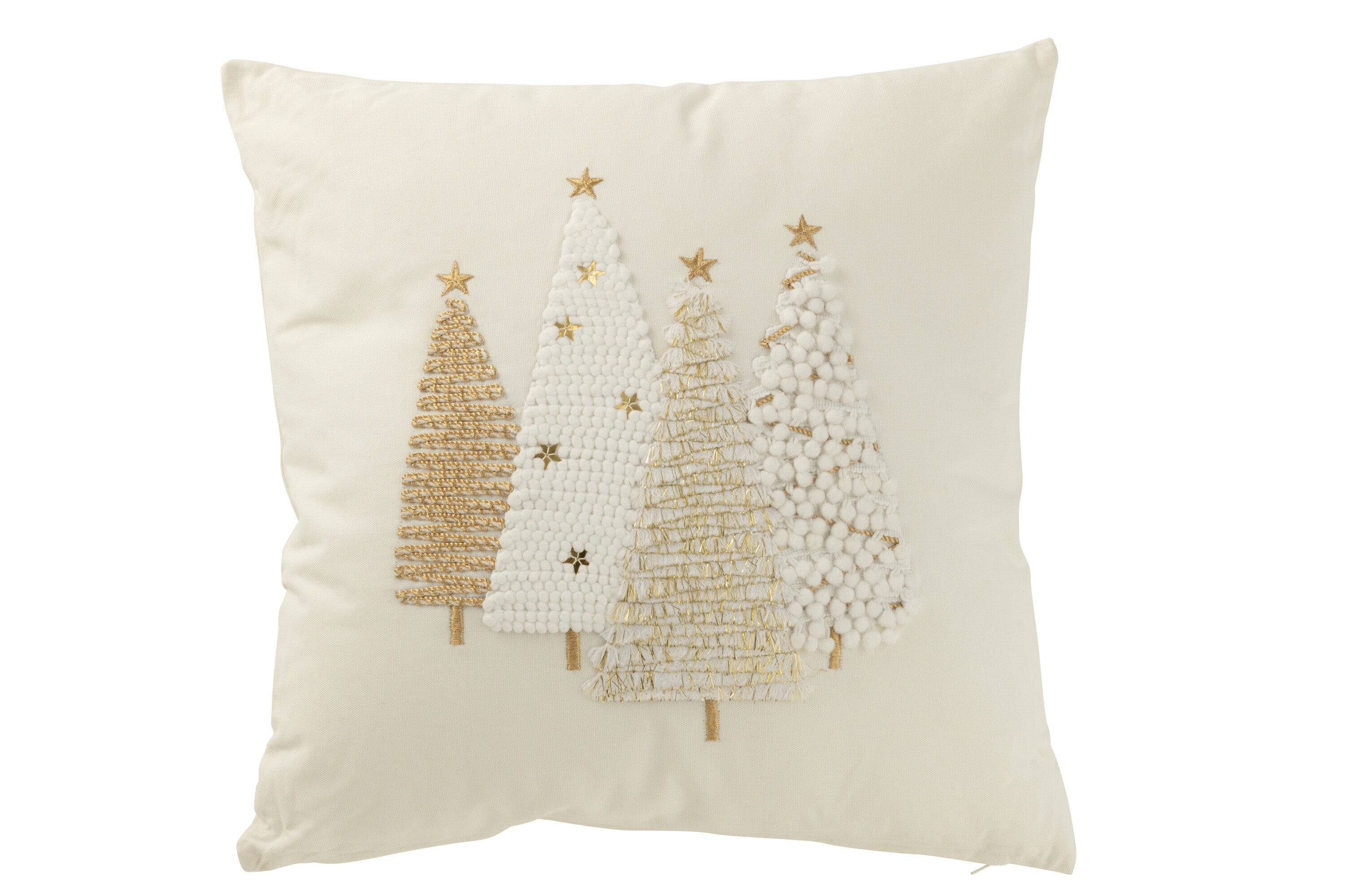 Kussen Kerstbomen reliëf katoen - J-LINE