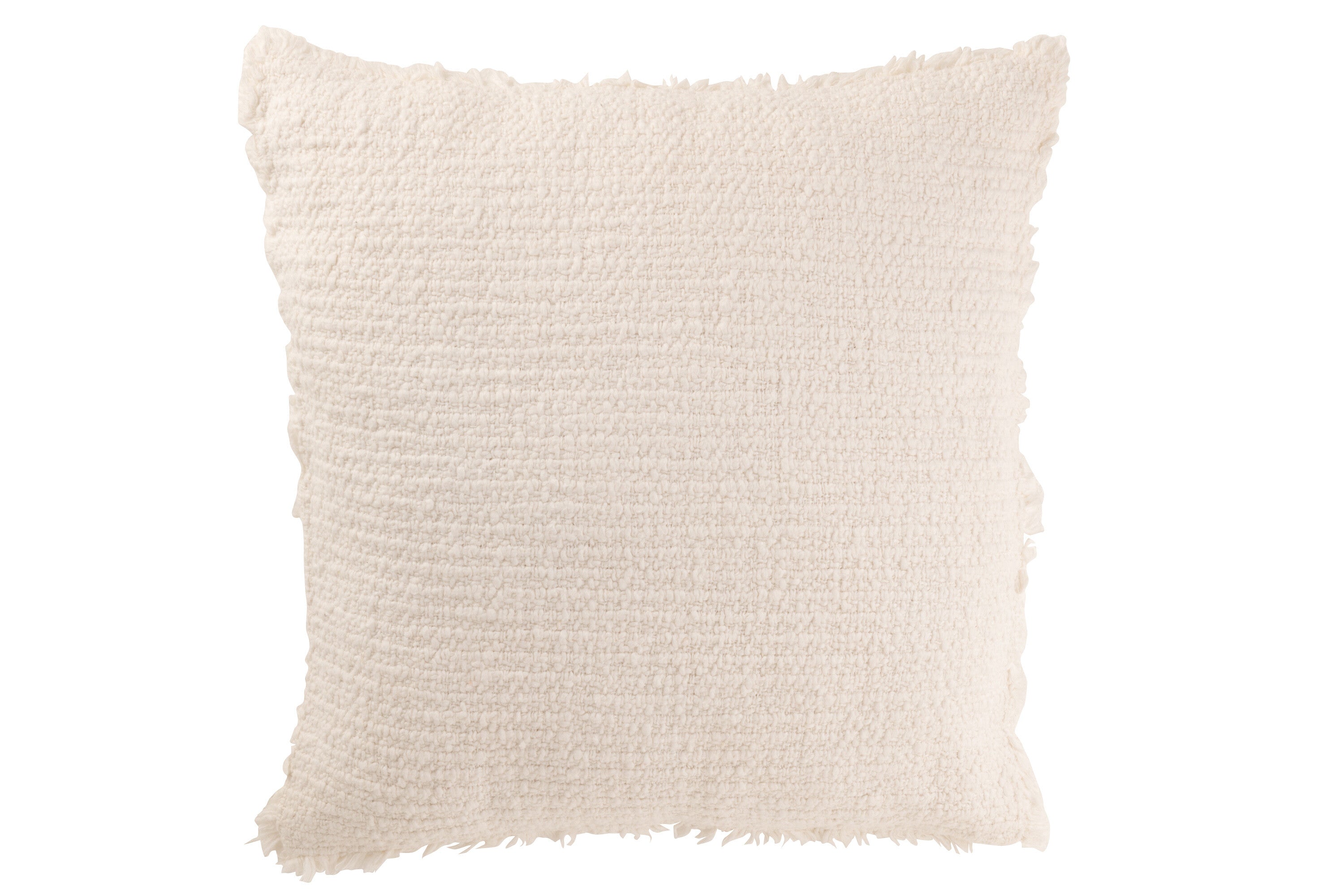 Kussen katoen/polyester wit - J-LINE