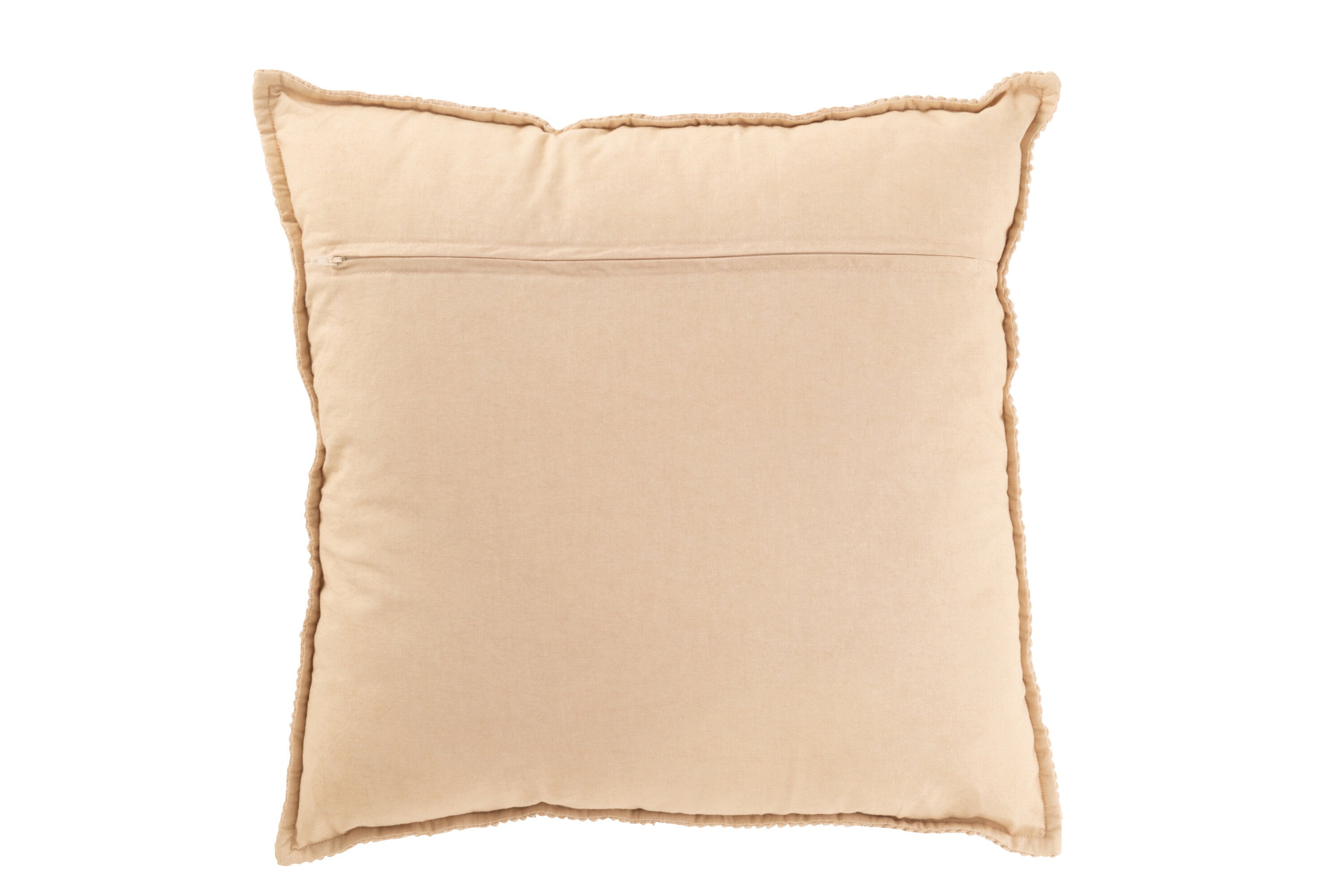 Kussen Strepen Katoen/Polyester Beige - J-LINE