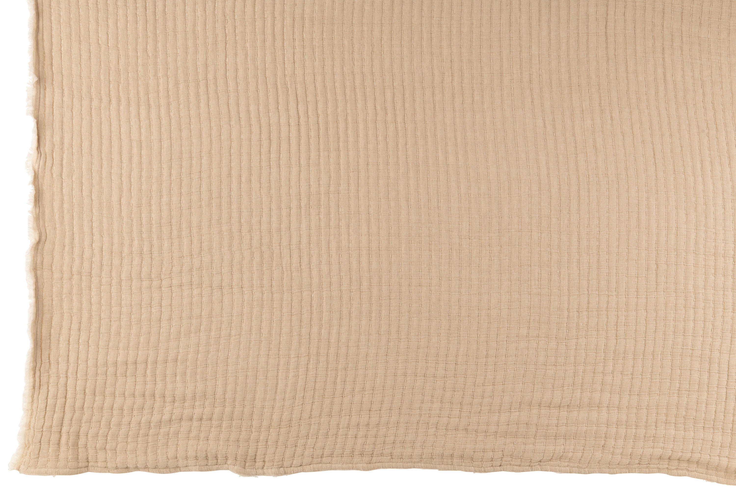 Geruite plaid Katoen/Polyester Beige - J-LINE