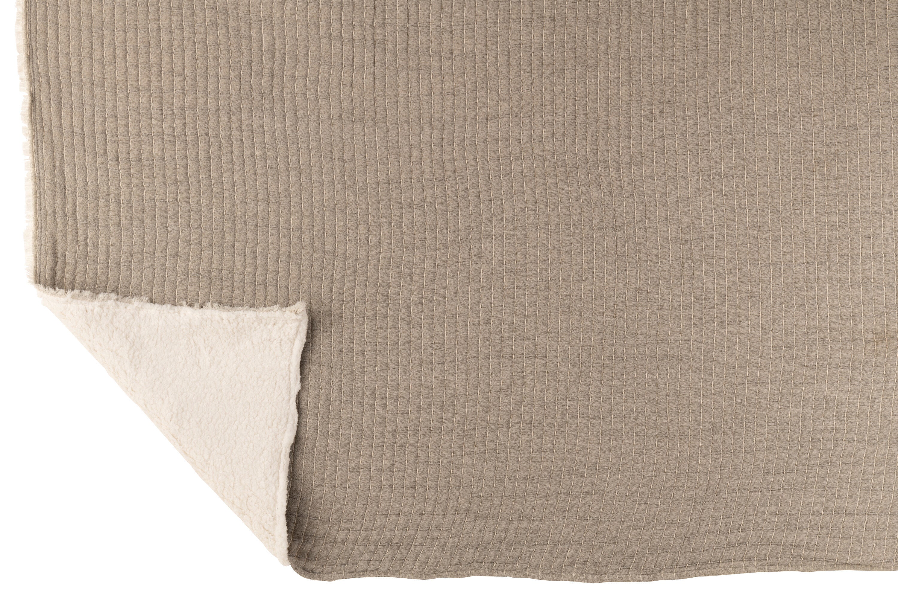 Geruite plaid Katoen/Polyester Grijs - J-LINE