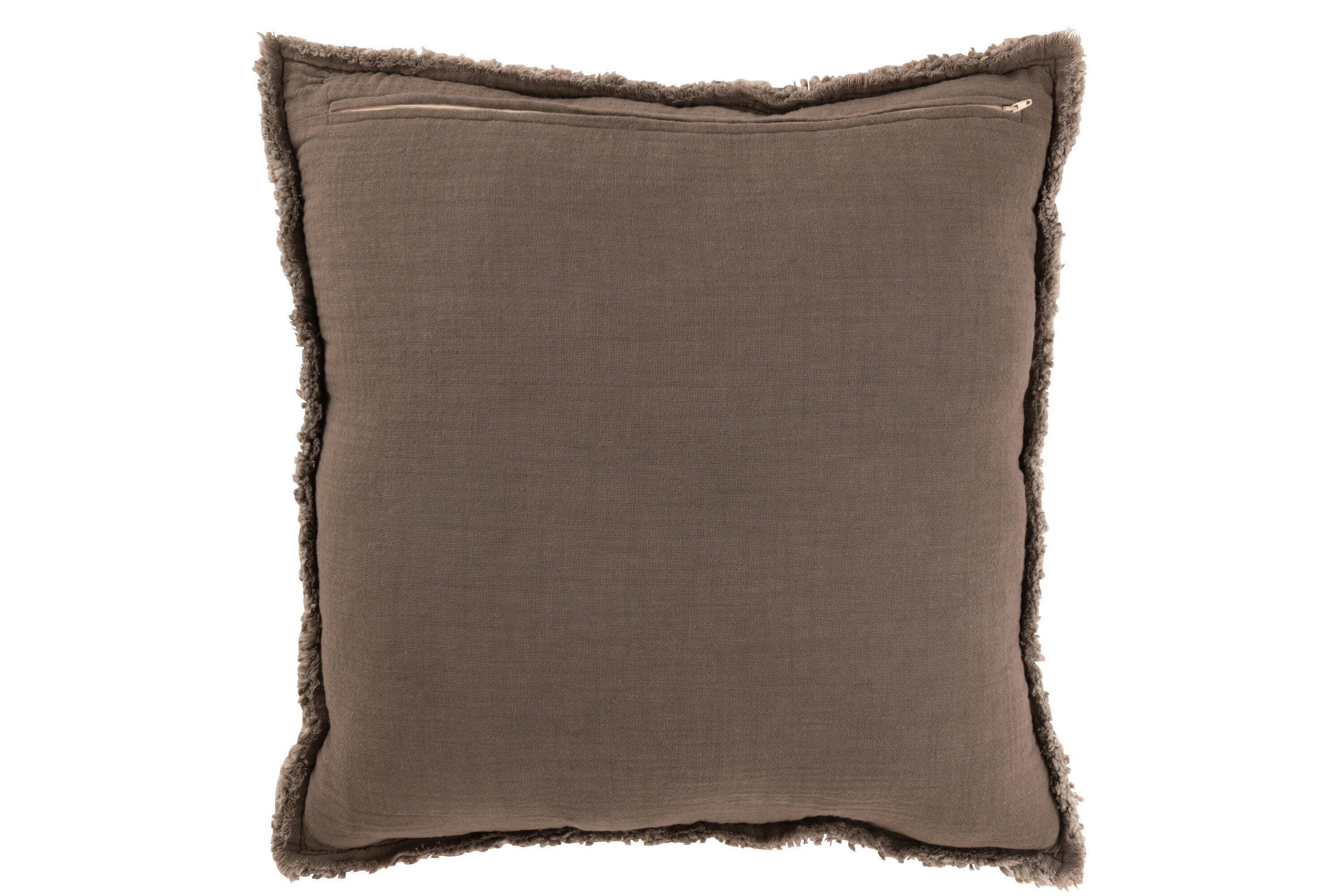 Kussen katoen/polyester taupe - J-LINE