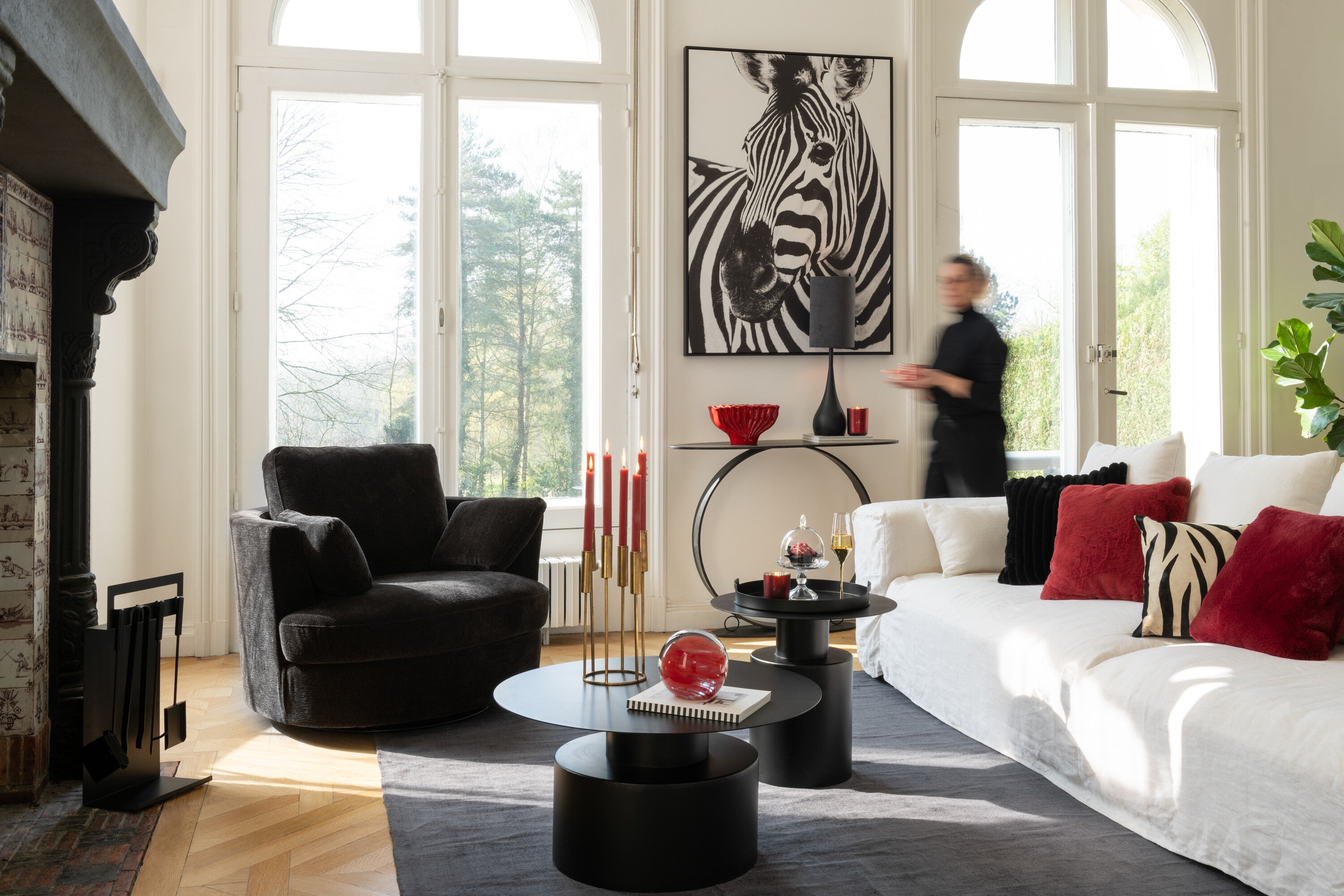 Wanddecoratie Zebra - J-LINE