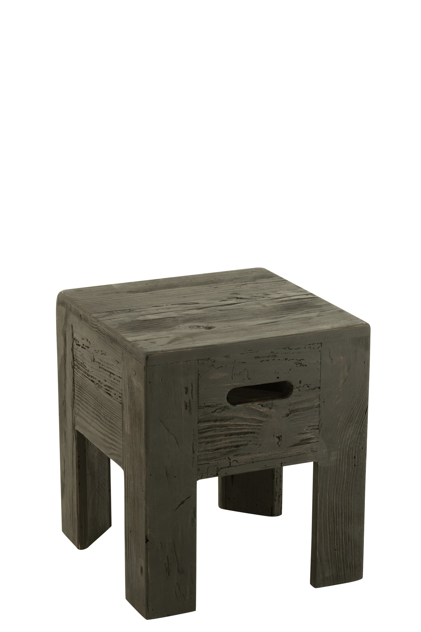 Tabouret en bois noir - J-LINE