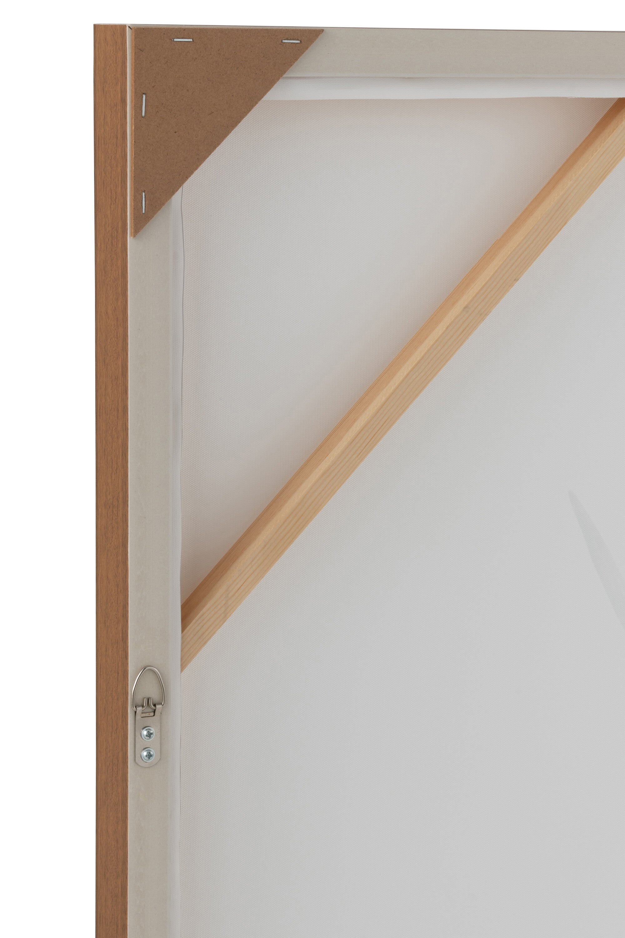 Muurdecoratie Yak Grenen/Polyhars Wit/Bruin - J-LINE