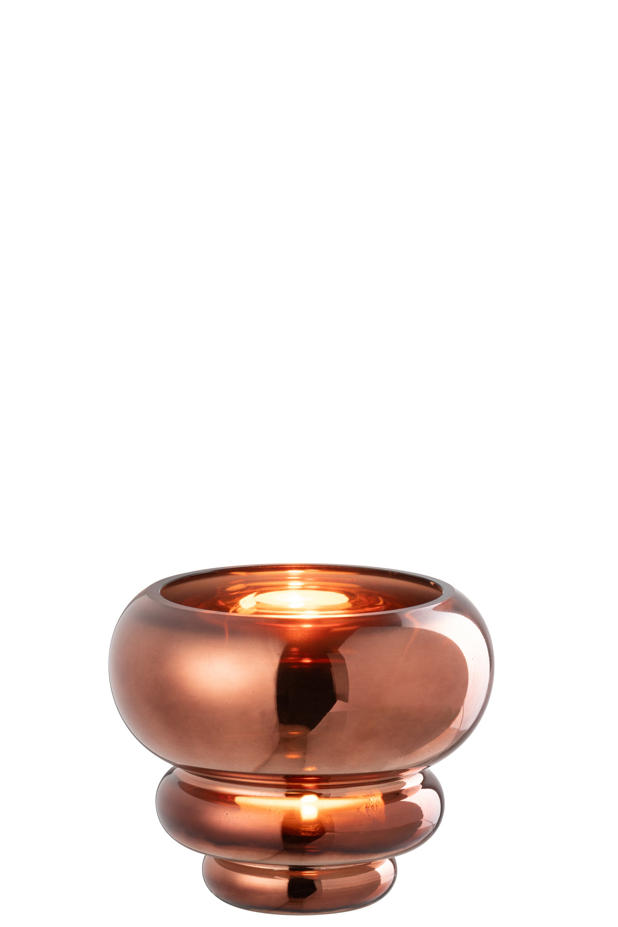 Photophore / Vase Julia en verre marron - J-LINE