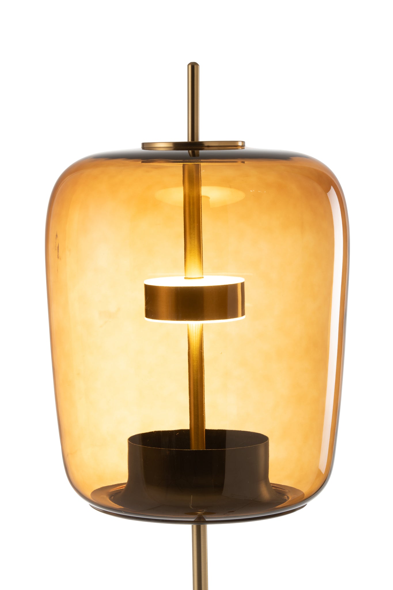 Lampadaire LED Verre Marron - J-LINE