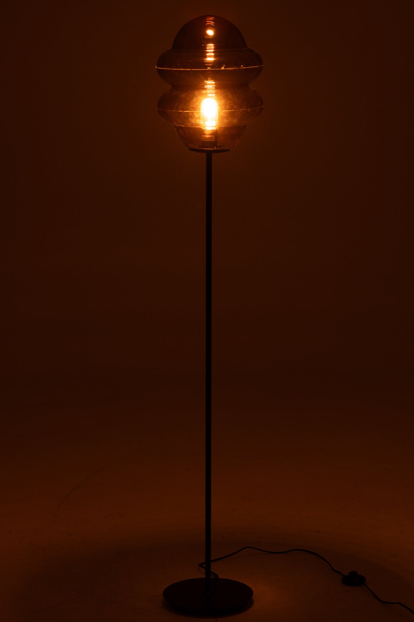 Vloerlamp Glas Bruin - J-LINE