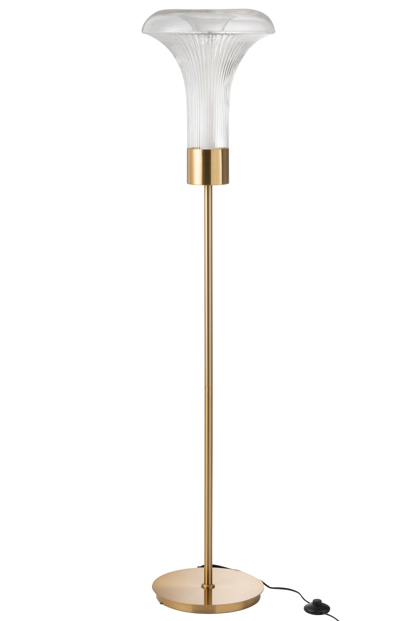 Vloerlamp Metaal/Glas Transparant - J-LINE