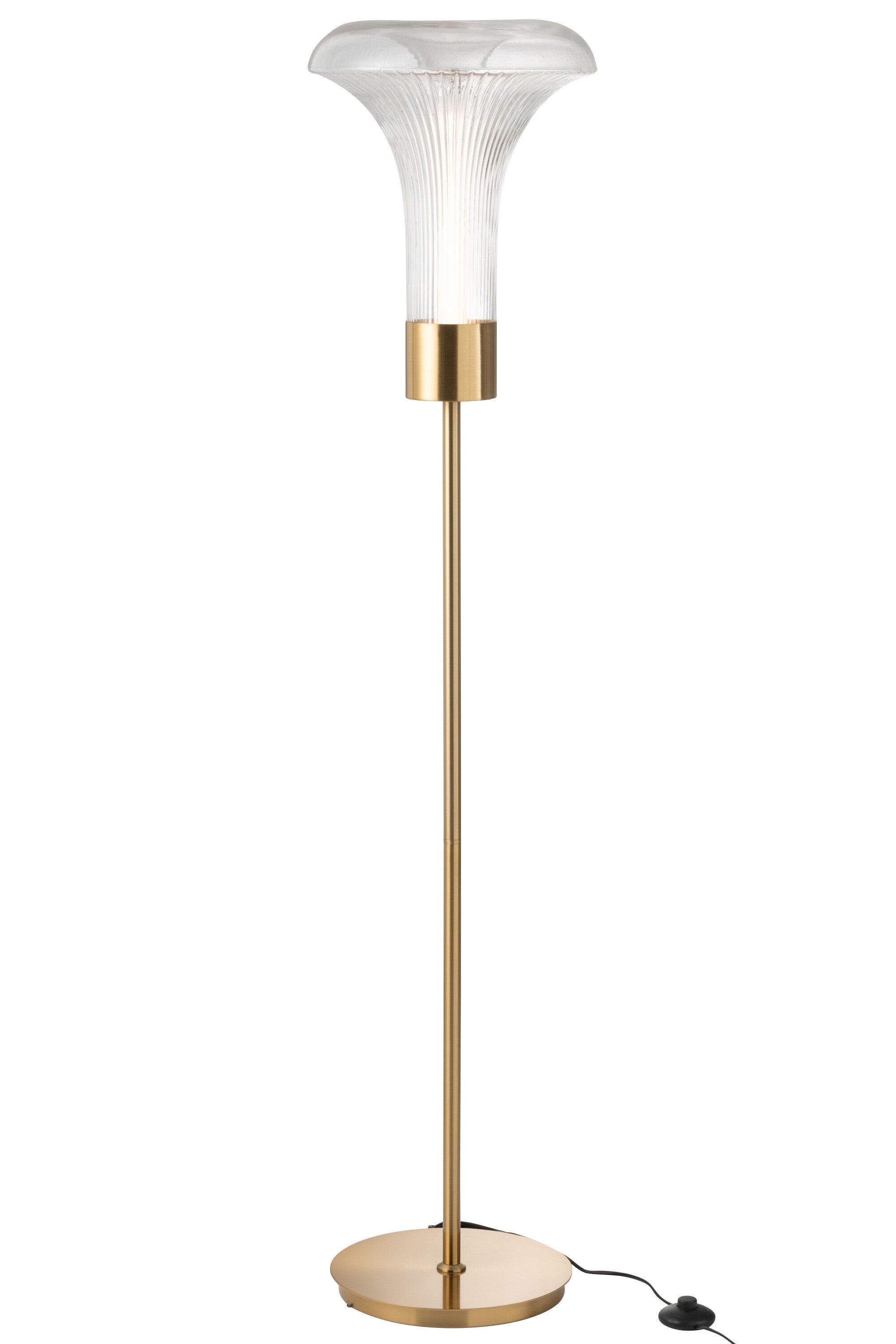 Vloerlamp Metaal/Glas Transparant - J-LINE