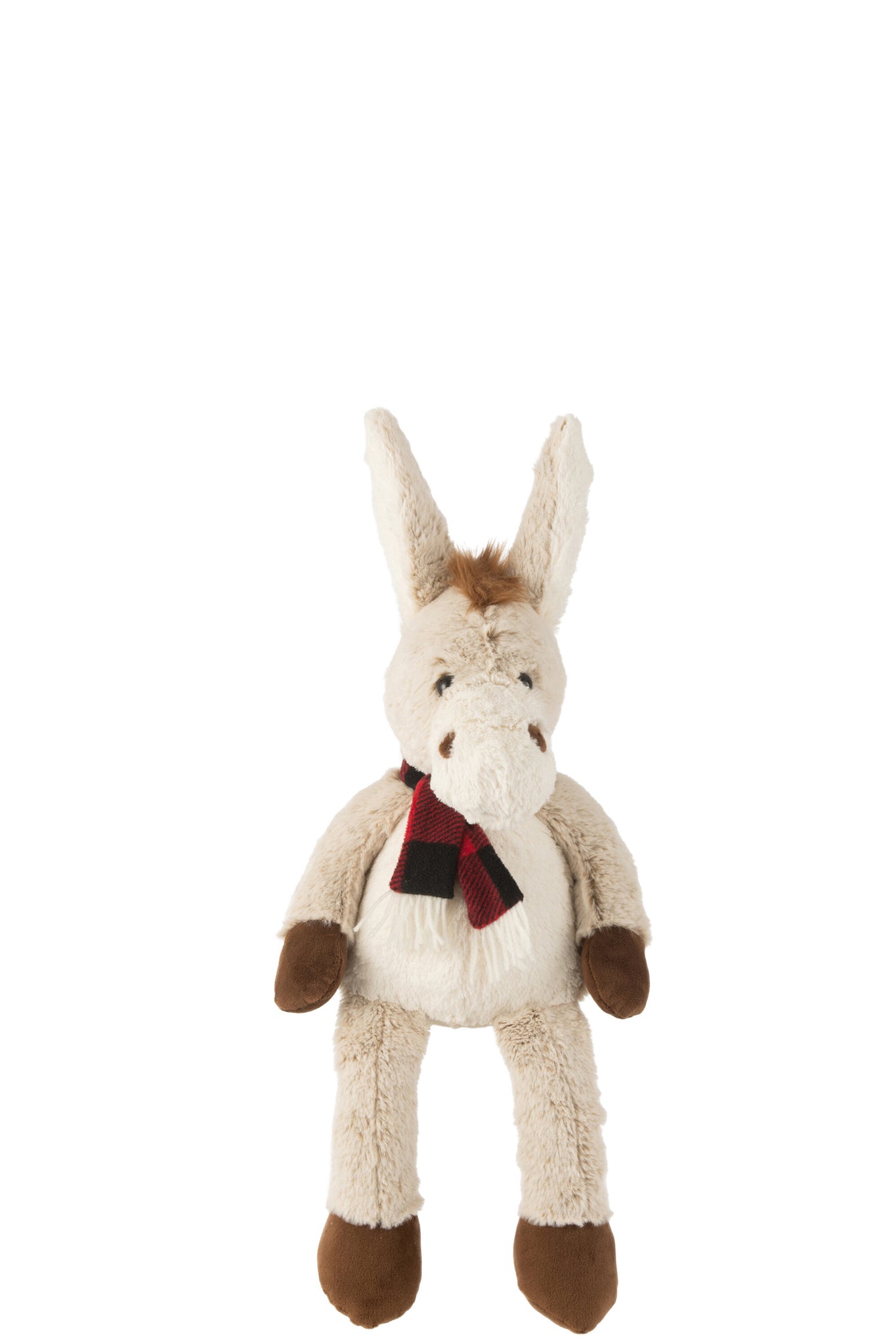 Ezel+Sjaal Pluche Polyester Beige/Bruin S - J-LINE