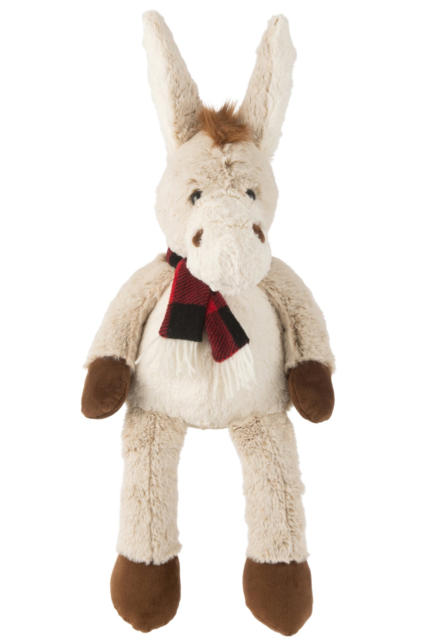 Ezel+Sjaal Pluche Polyester Beige/Bruin L - J-LINE