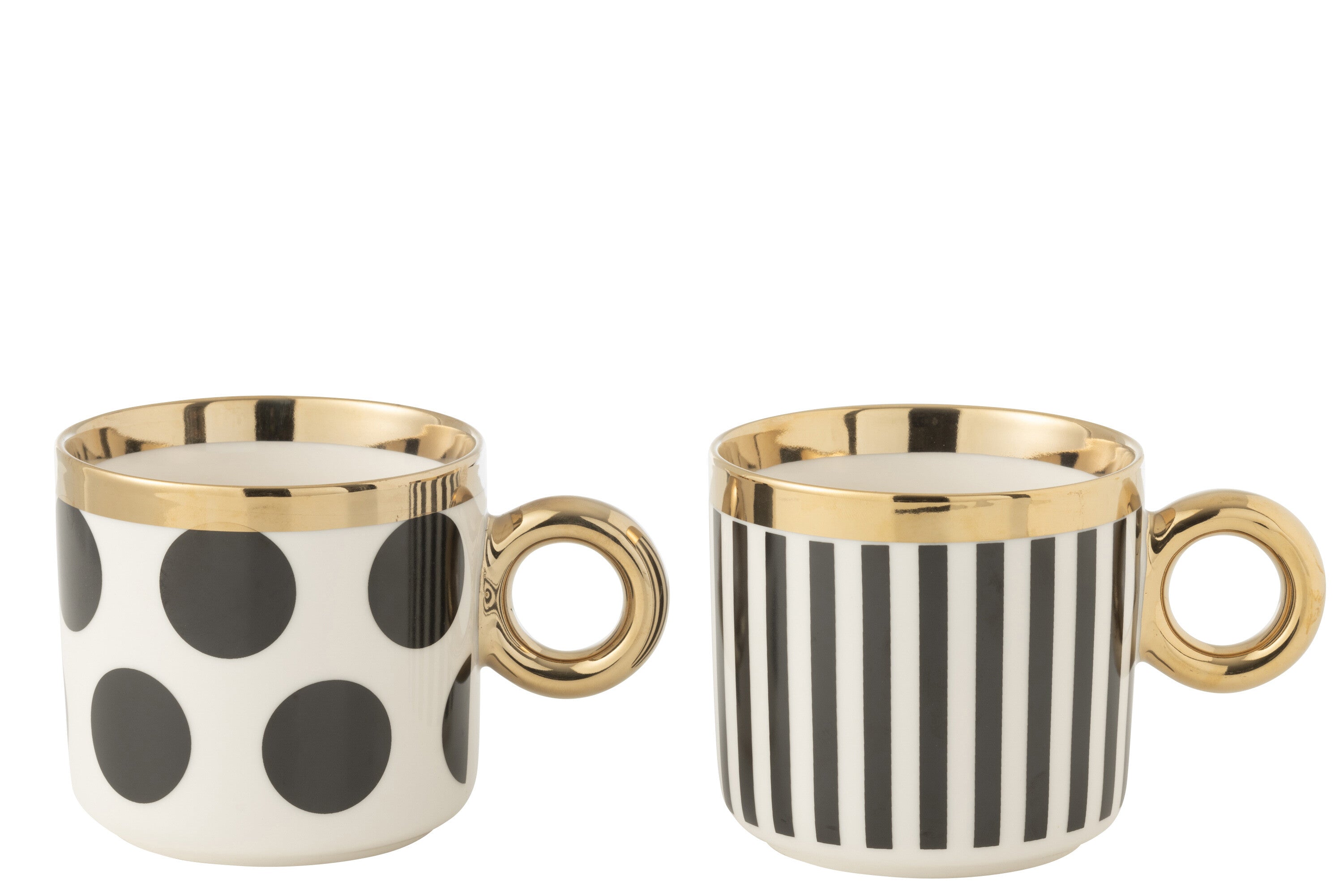 mok stip/streep keramiek - J-LINE