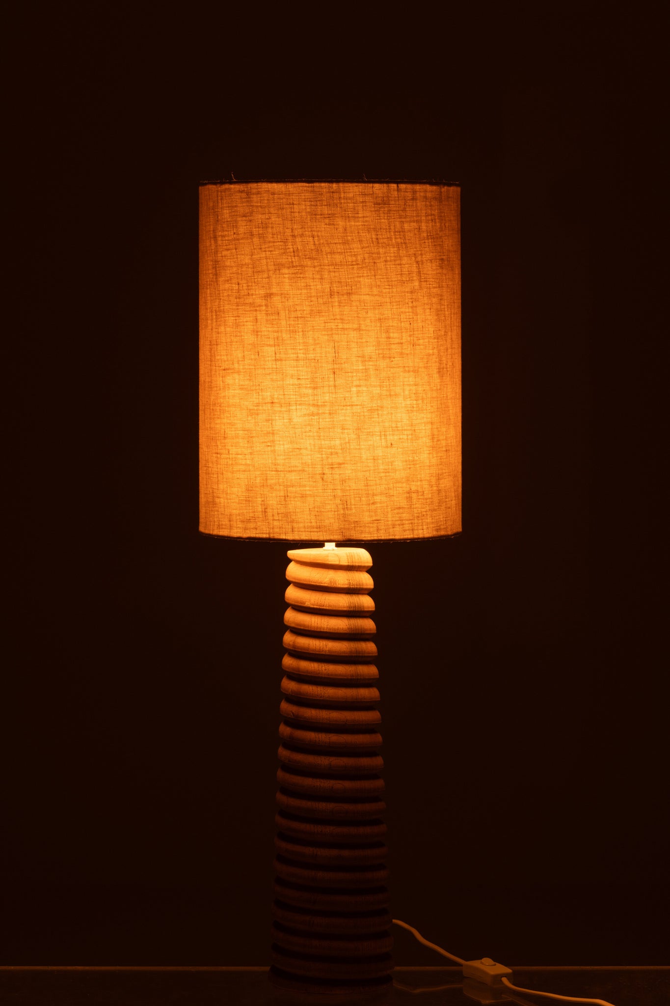Lampe de table Bois d’ailante naturel/gris - J-LINE