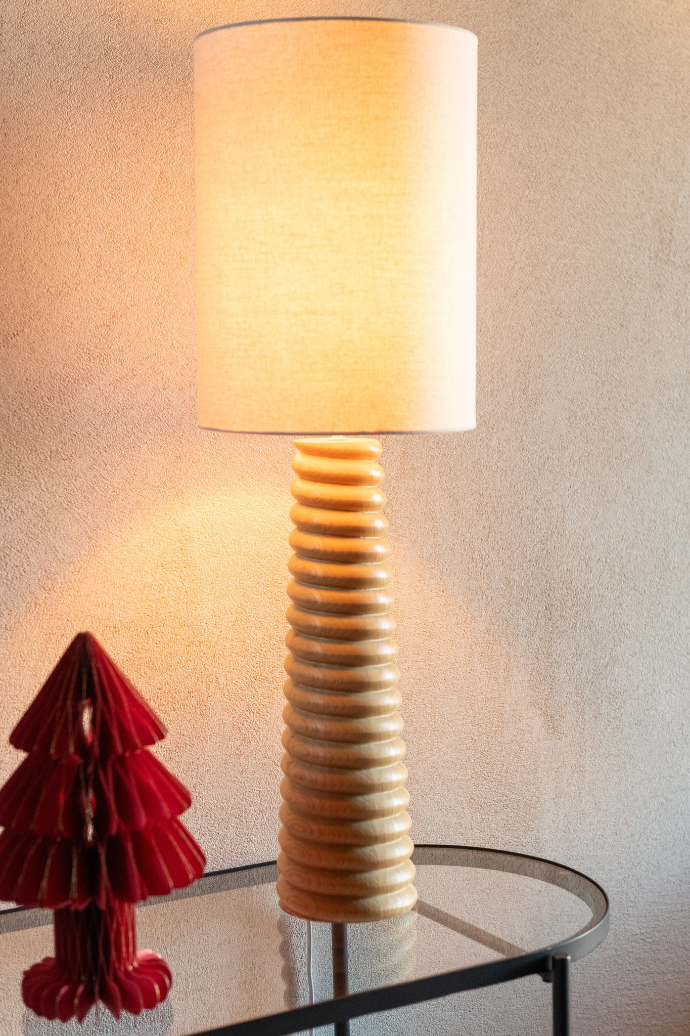 Lampe de table Bois d’ailante naturel/gris - J-LINE