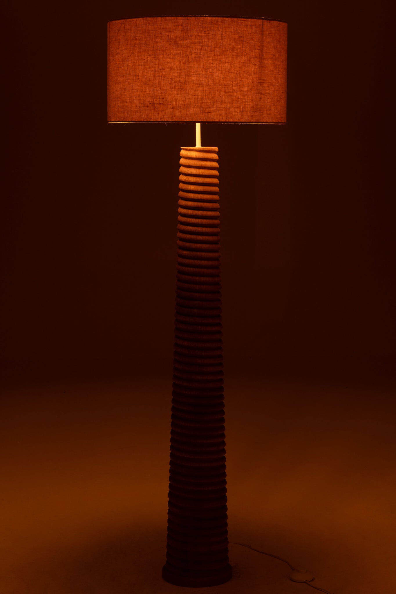 Lampadaire en bois d’ailante naturel/gris - J-LINE