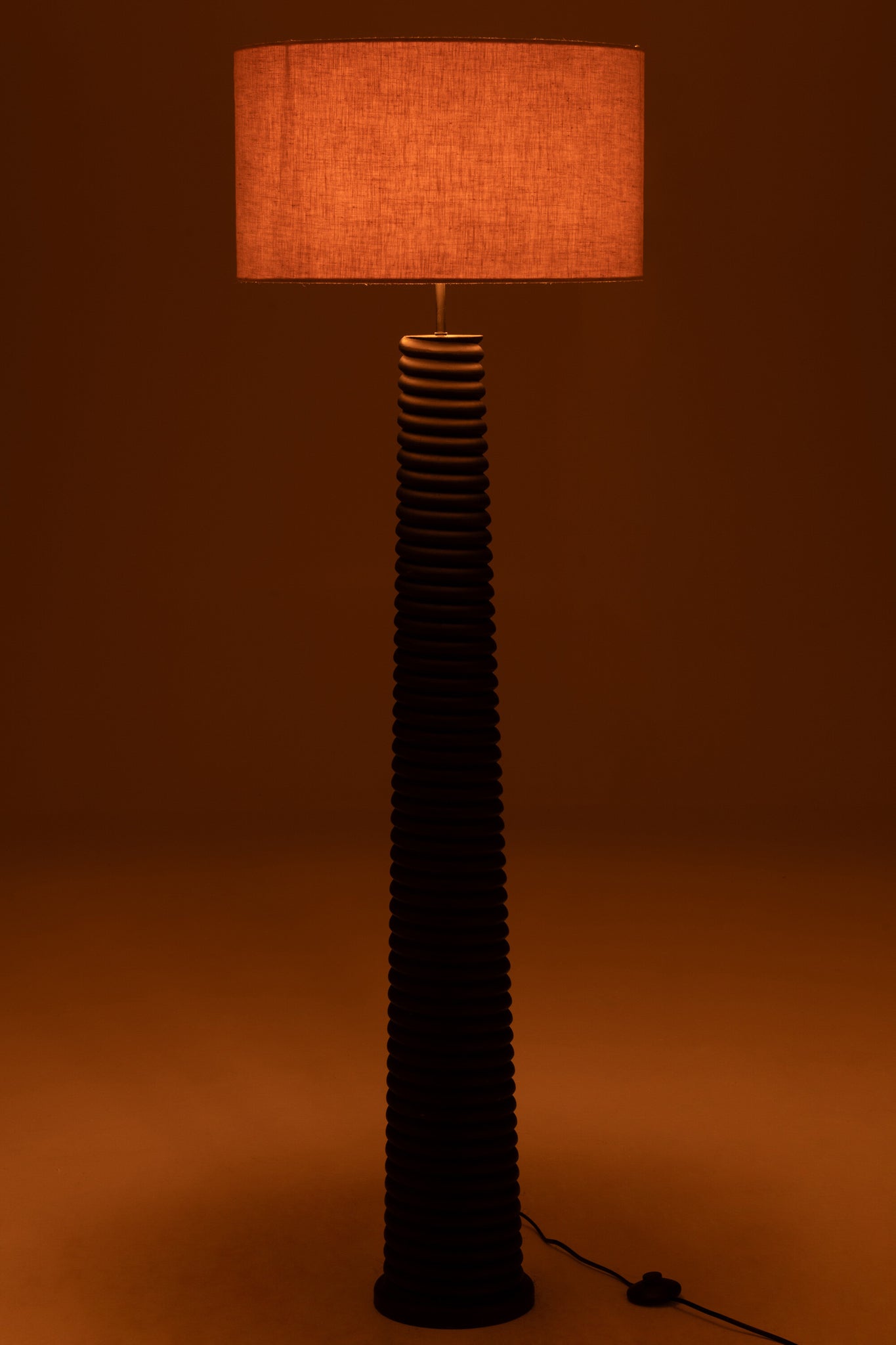 Lampadaire Ailanthus bois noir/gris - J-LINE