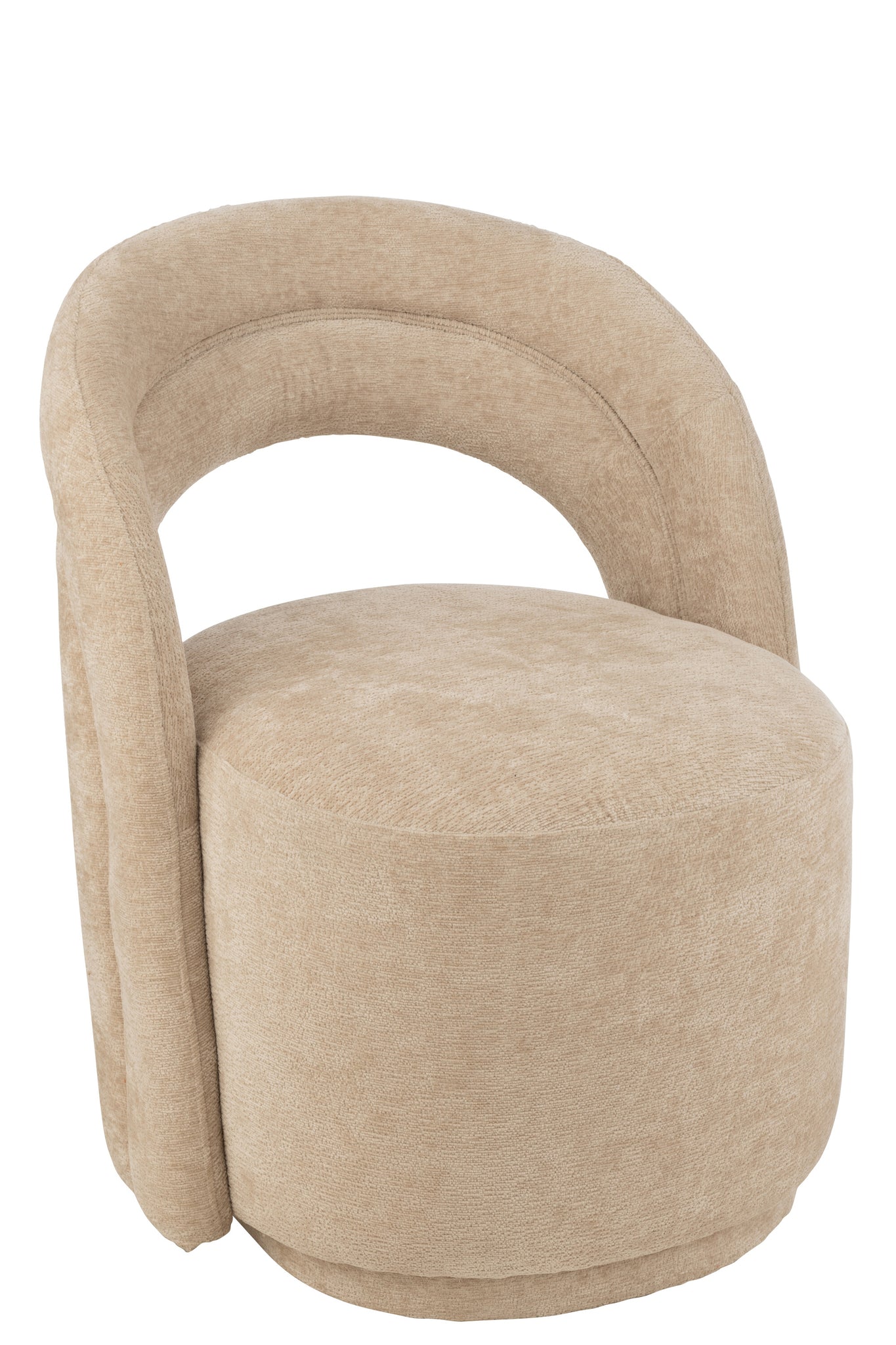 Fauteuil club Textile Beige - J-LINE
