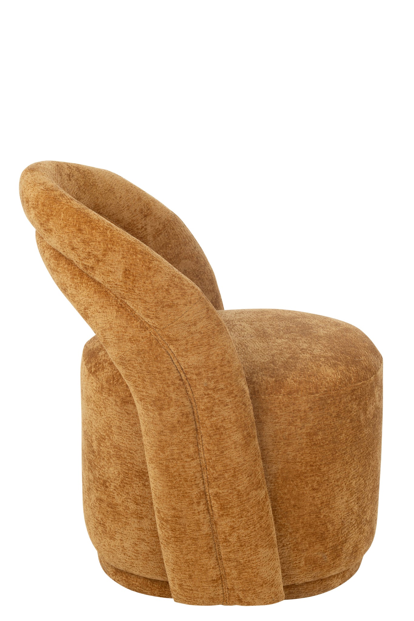 Fauteuil d’appoint textile ocre - J-LINE