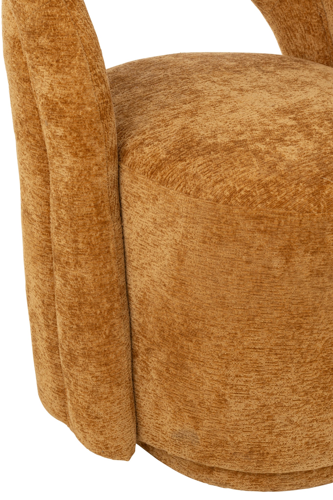 Fauteuil d’appoint textile ocre - J-LINE