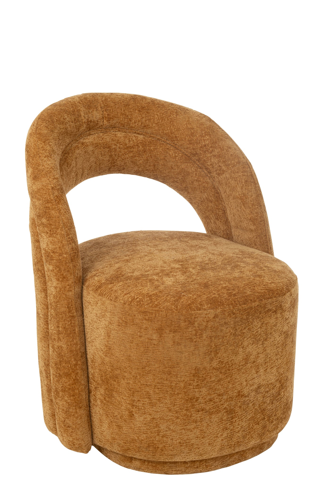Fauteuil d’appoint textile ocre - J-LINE