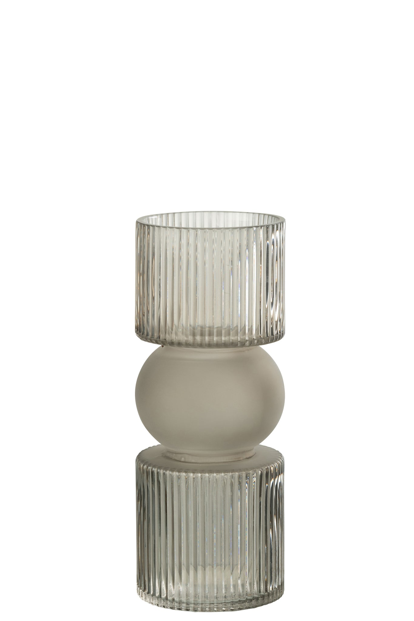 Vase/Bougeoir/Bocal à bonbons Gris S - J-Line