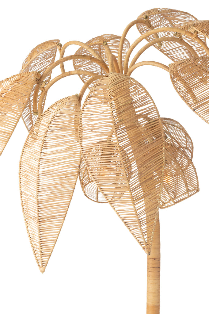 Lampadaire en rotin cocotier S - J-LINE