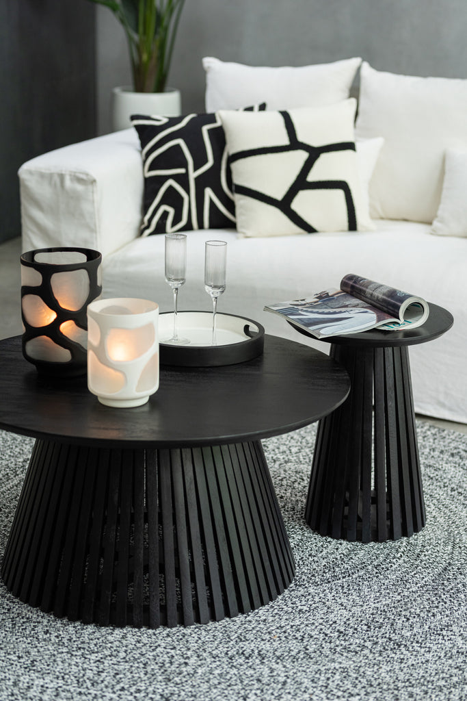 Salontafel Vincent Mangohout Zwart - J-LINE