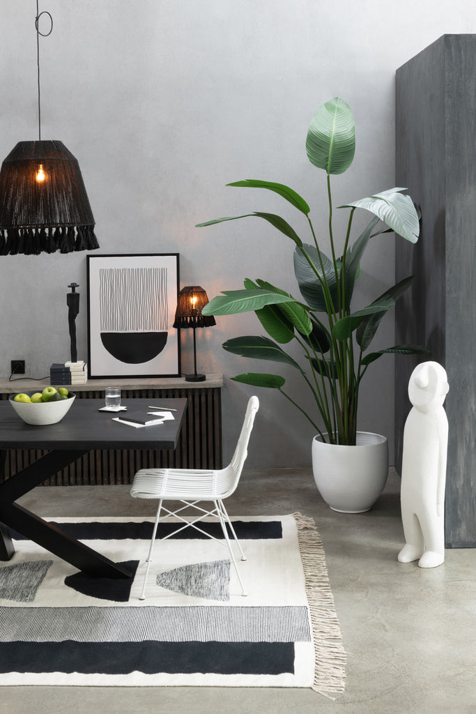 Hanglamp Celia Jute Zwart S - J-LINE