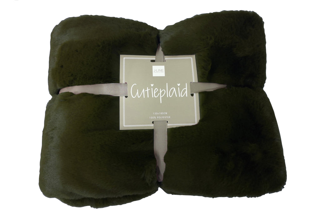 Geruite plaid polyester groen - J-LINE