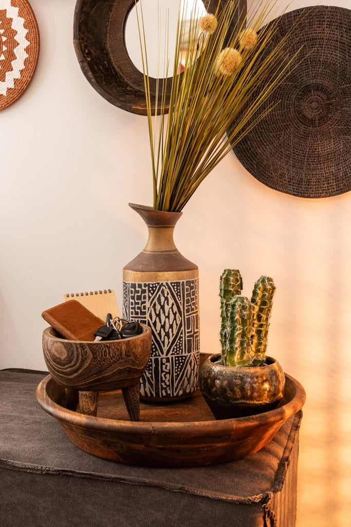 Spiegel hout bruin - J-LINE
