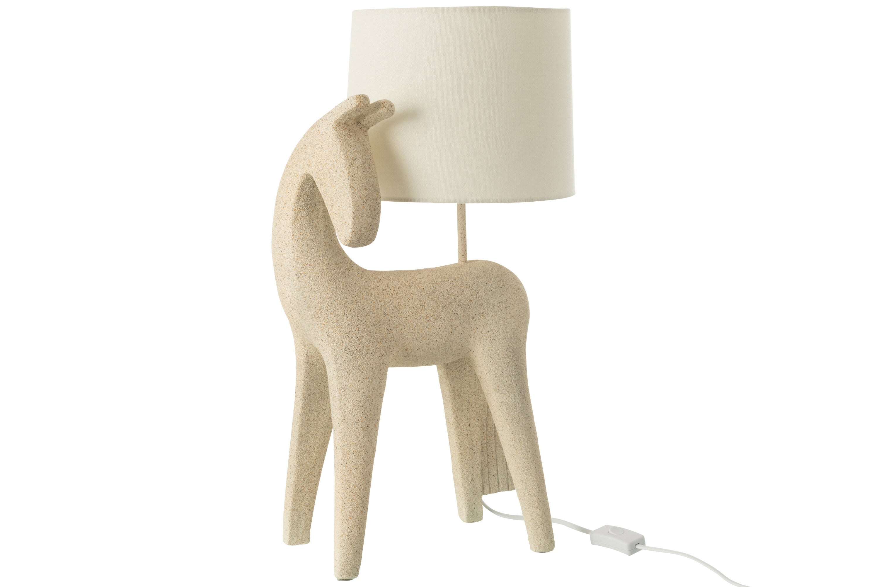 Tafellamp Paard Modern Hars Beige - J-LINE