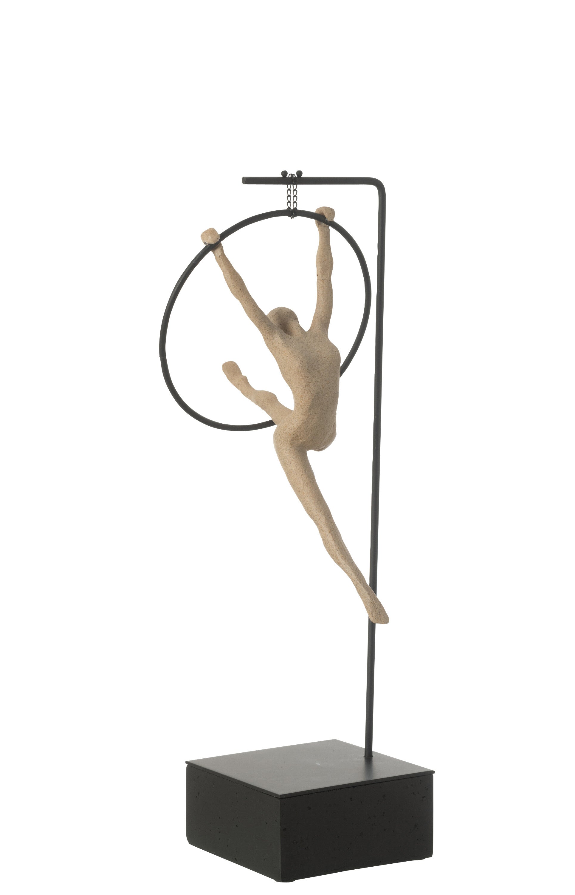 Gymnastiek Hoepel Hars Beige/Zwart - J-LINE