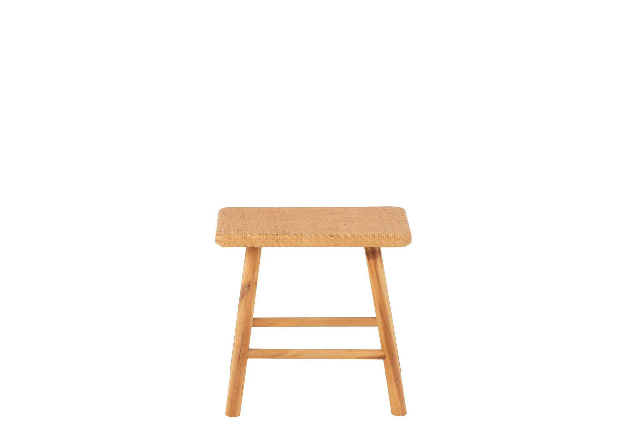 Tabouret Rectangulaire Osier/Bois d’épicéa - J-LINE