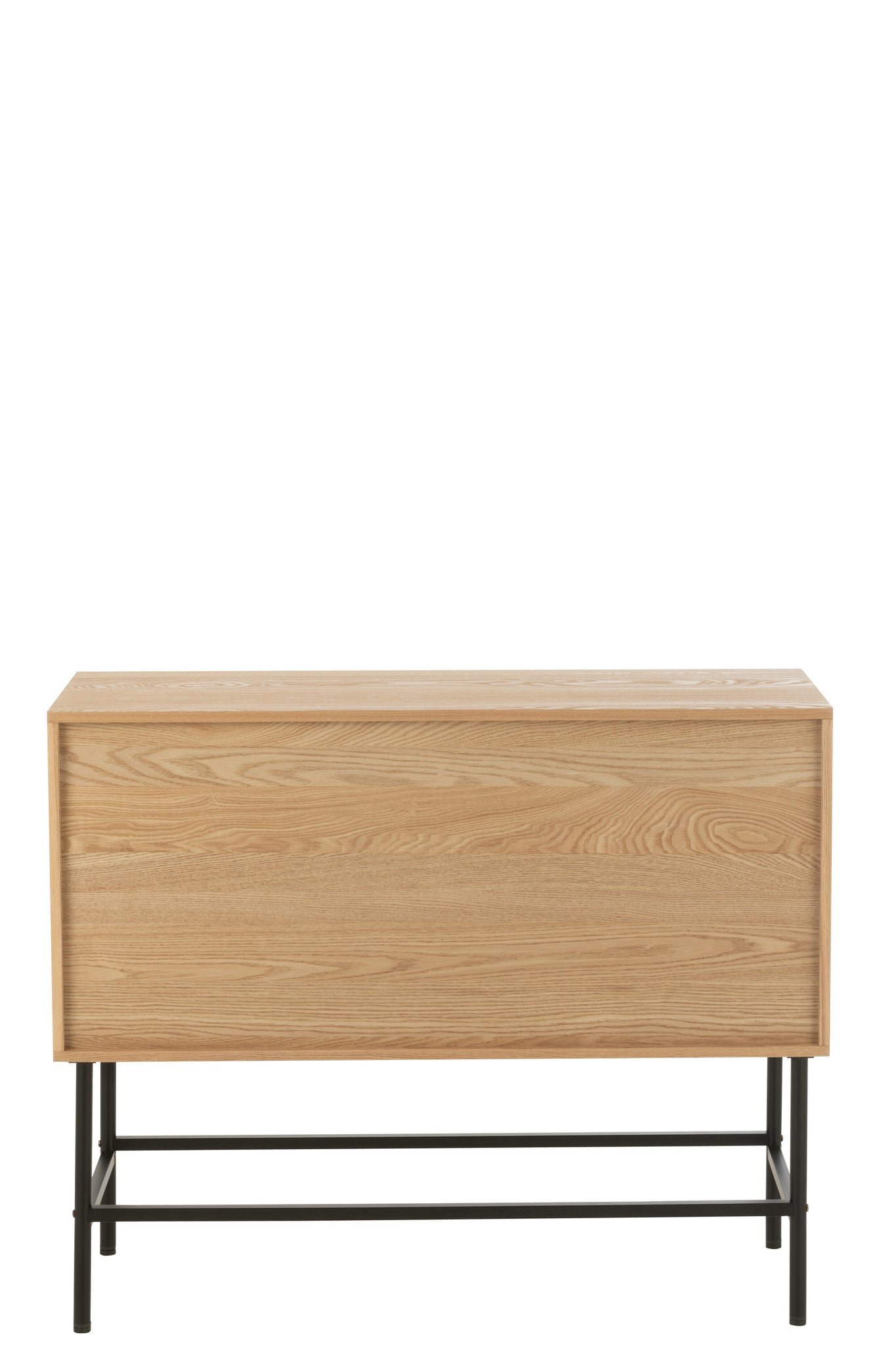 Buffet MDF/métal naturel/noir petit - J-LINE