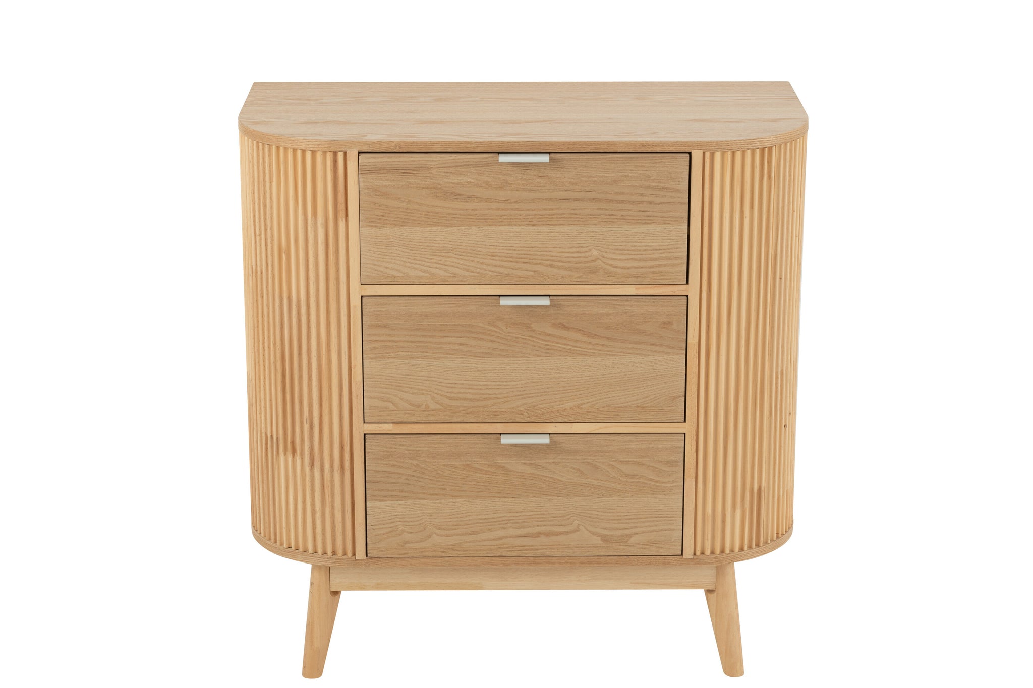 Armoire de rangement Arrondie MDF/Bois de pin - J-LINE