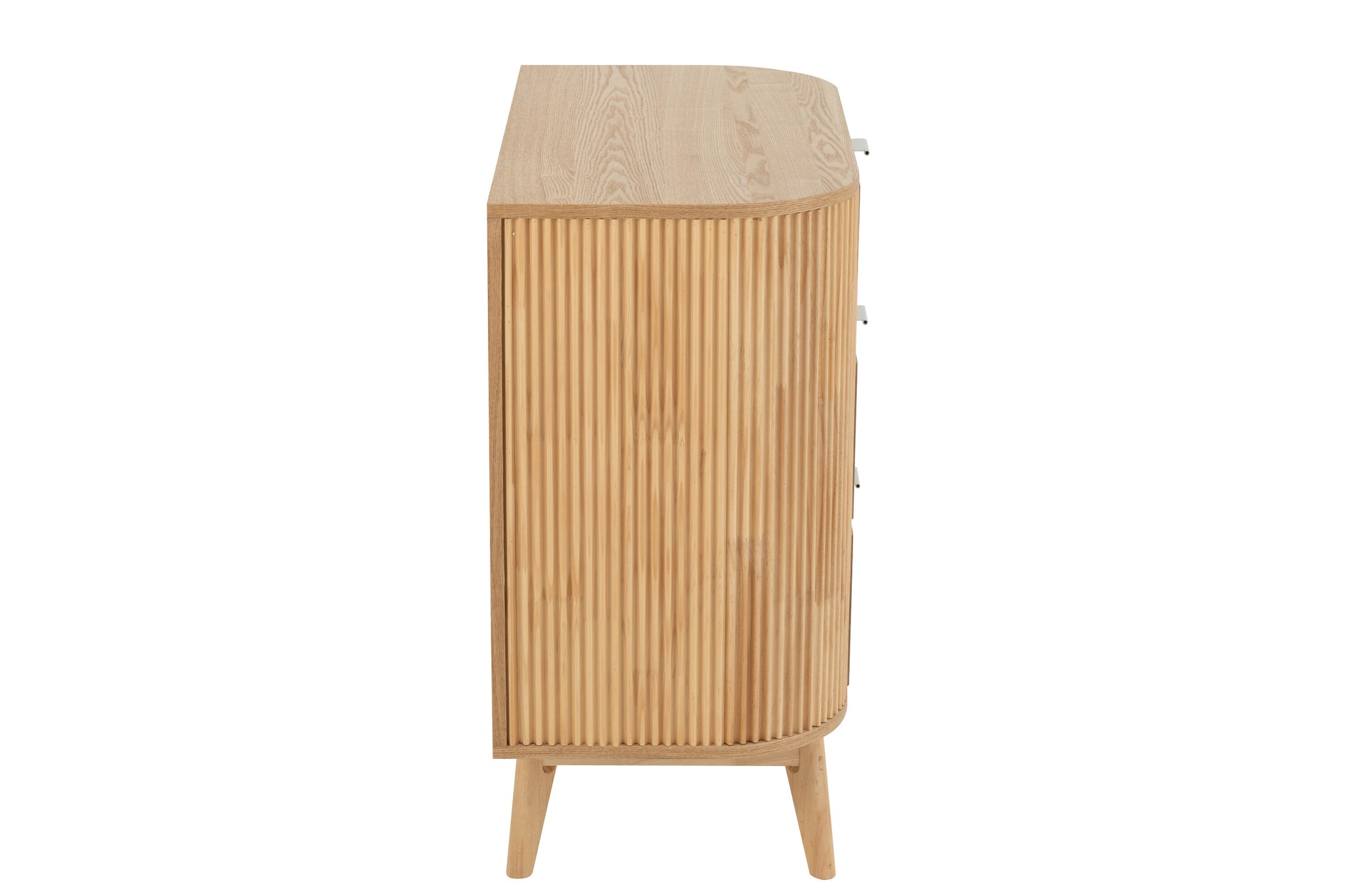Armoire de rangement Arrondie MDF/Bois de pin - J-LINE