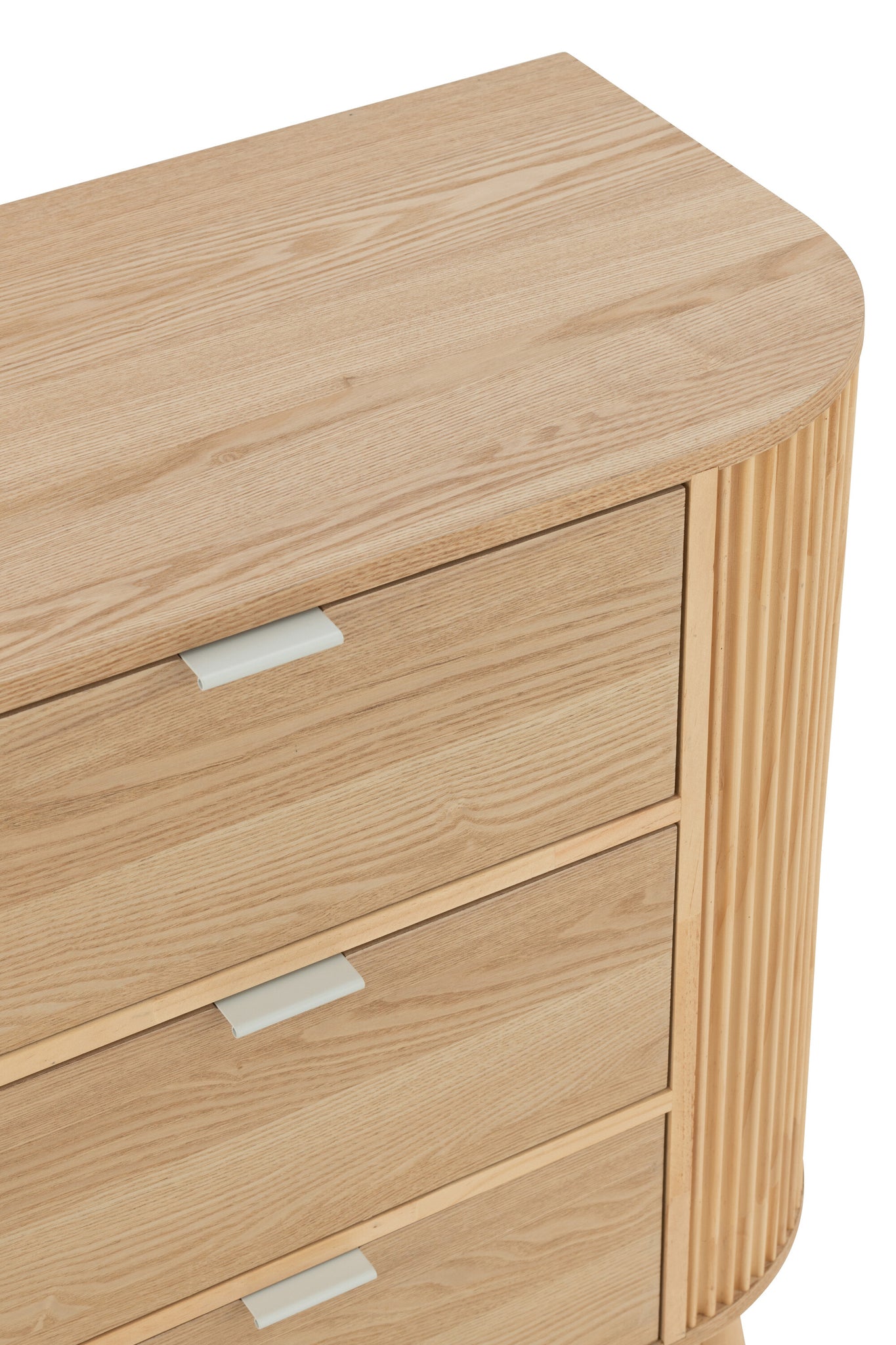 Armoire de rangement Arrondie MDF/Bois de pin - J-LINE